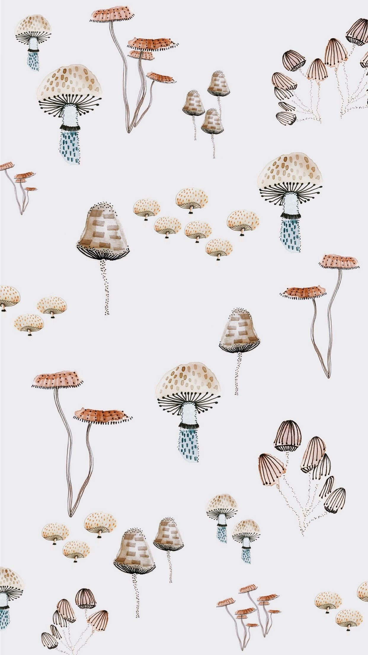 1250x2210 Woodland Mushroom iPhone Wallpaper By Claira Gresham #wallpaper #iphonewallpaper #mushrooms #w. Mushroom wallpaper, Watercolor wallpaper iphone, iPhone wallpaper, Phone