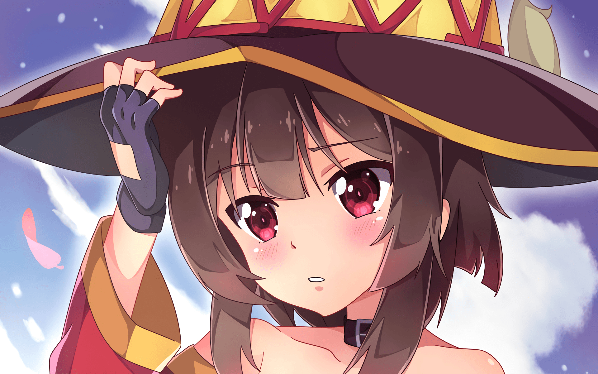 1920x1200 Wallpaper Megumin, Witch Hat, Kono Subarashii Sekai Ni Shukufuku, Desktop