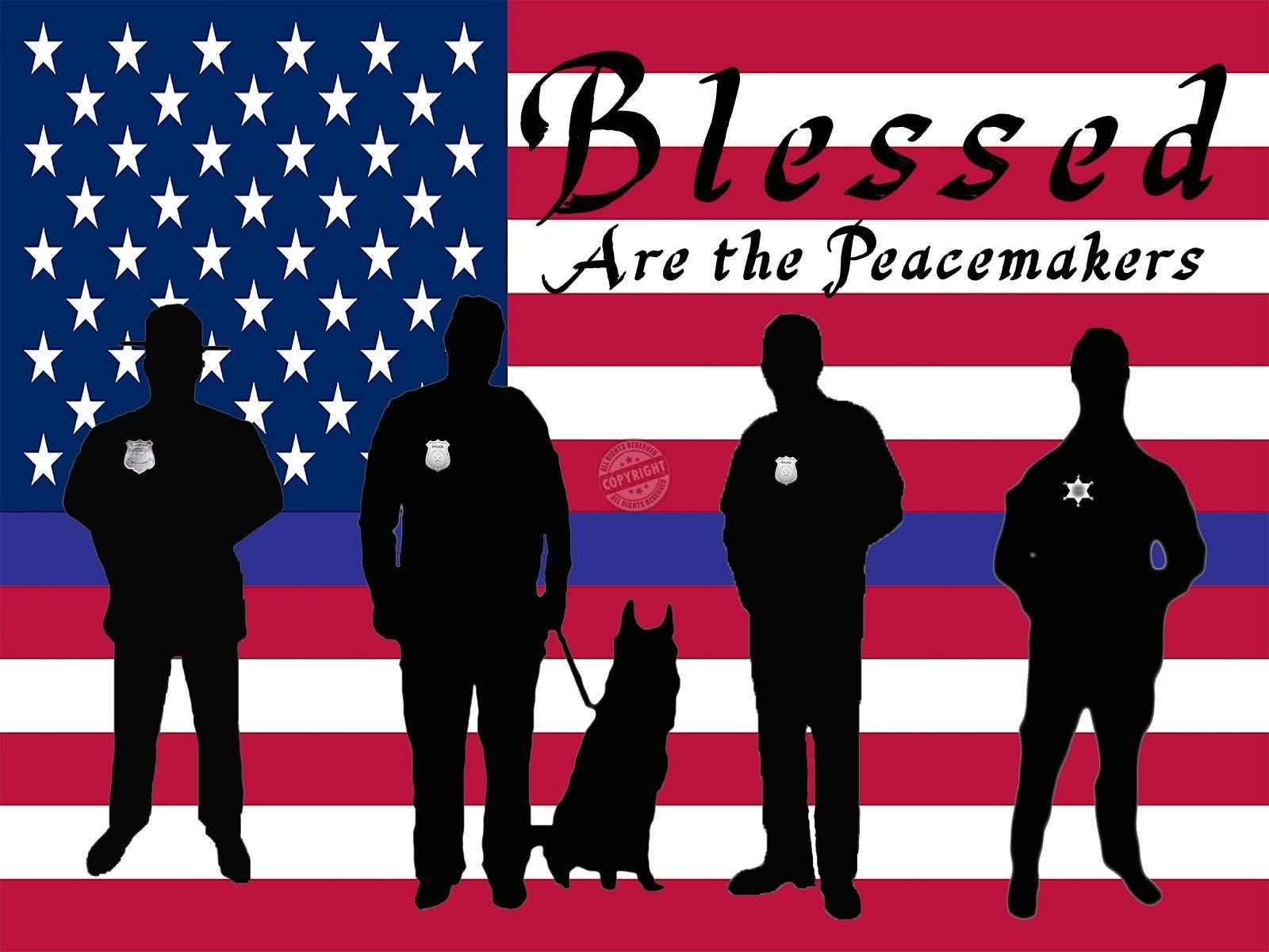 1600x1200 Thin Blue Line Poster, Desktop