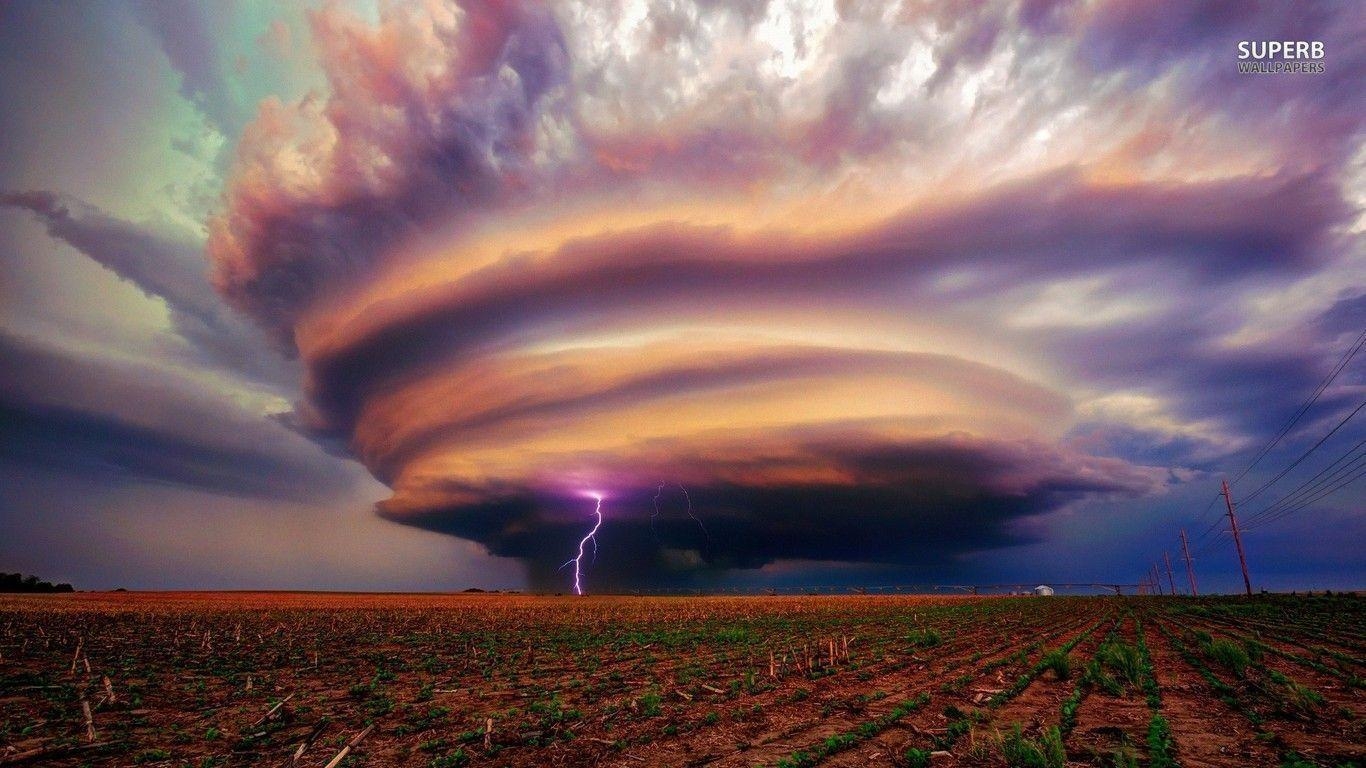 1370x770 Lightning in a tornado wallpaper wallpaper - #, Desktop
