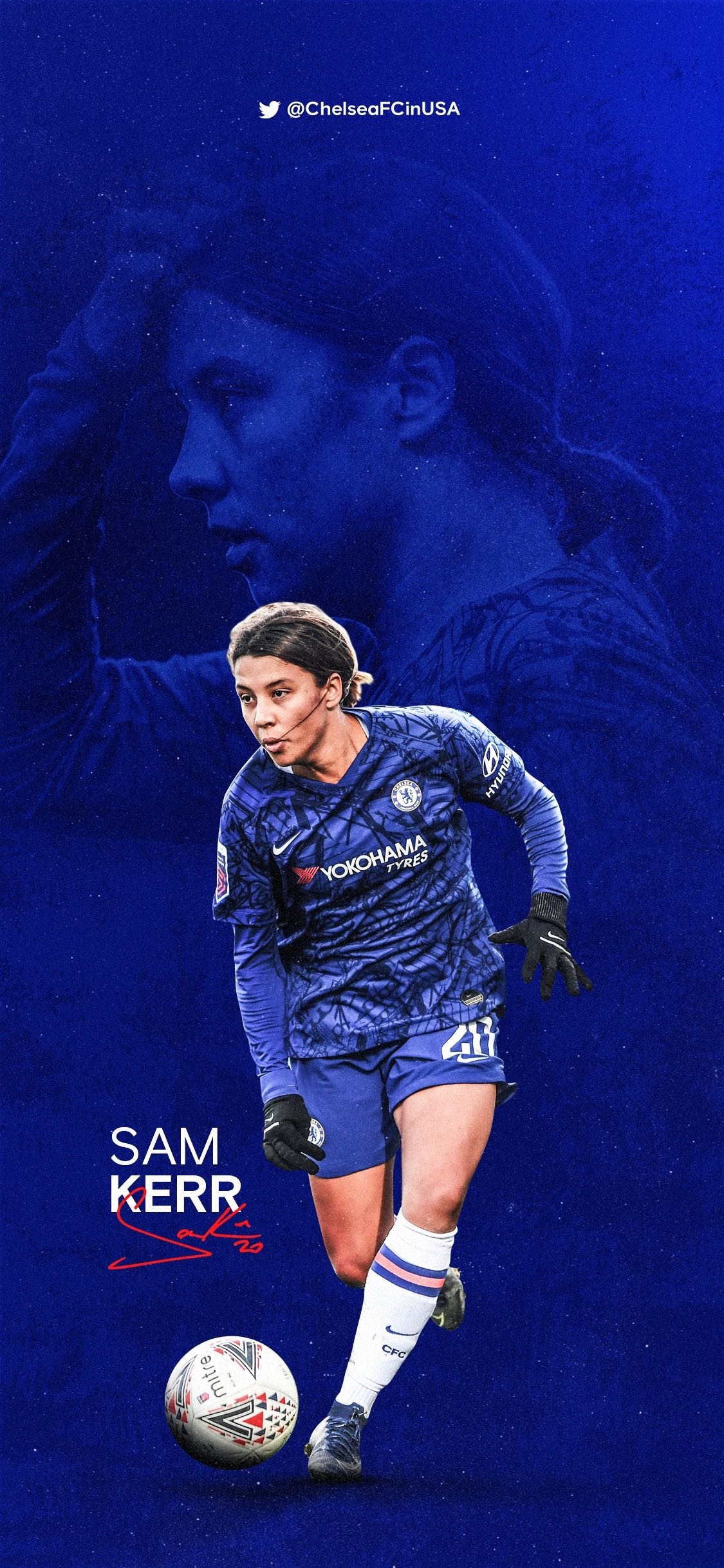 1130x2440 Chelsea FC USA sur Twitter, First goal for Chelsea ➡️ first feature for #WallpaperWednesday, Phone