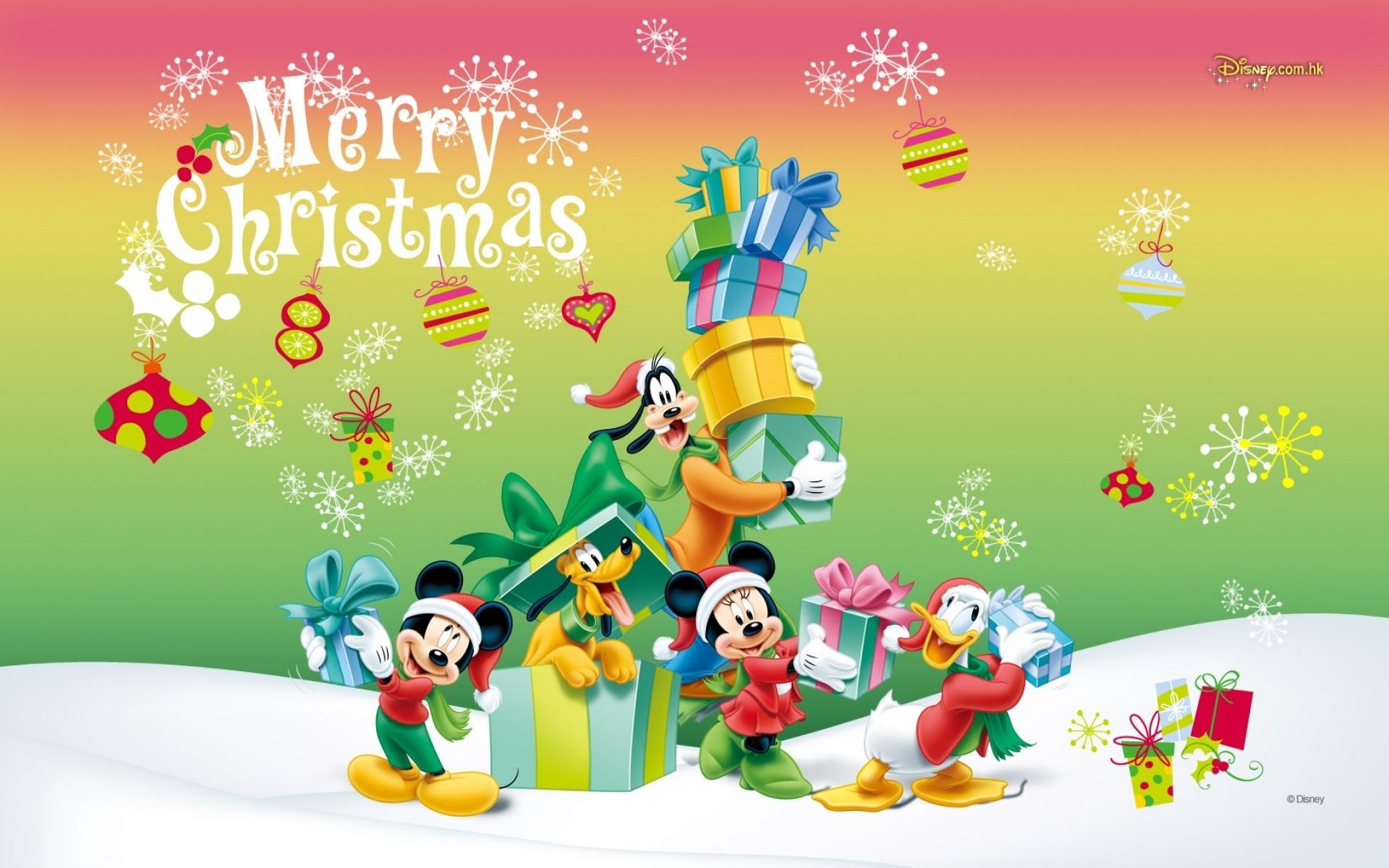 1920x1200 Mickey Christmas Wallpaper, Desktop