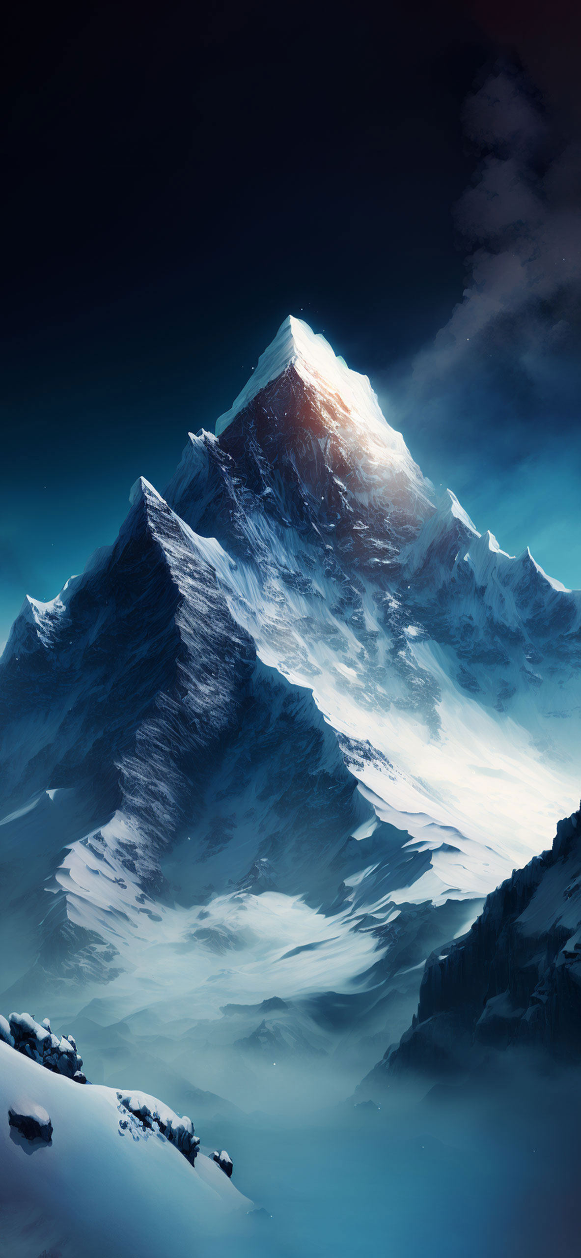 1190x2560 Everest Art Wallpaper, Phone