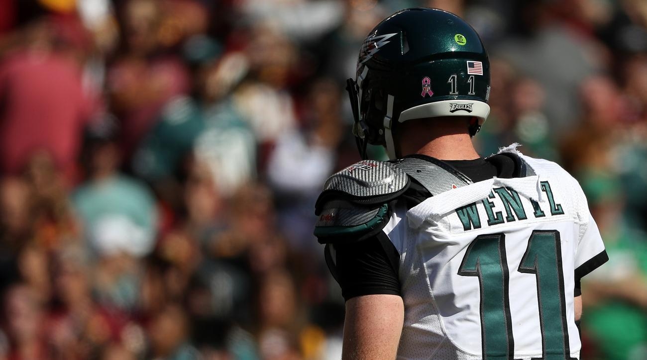 1300x730 Eagles Redskins: Carson Wentz's Jersey Ripped (photos), Desktop