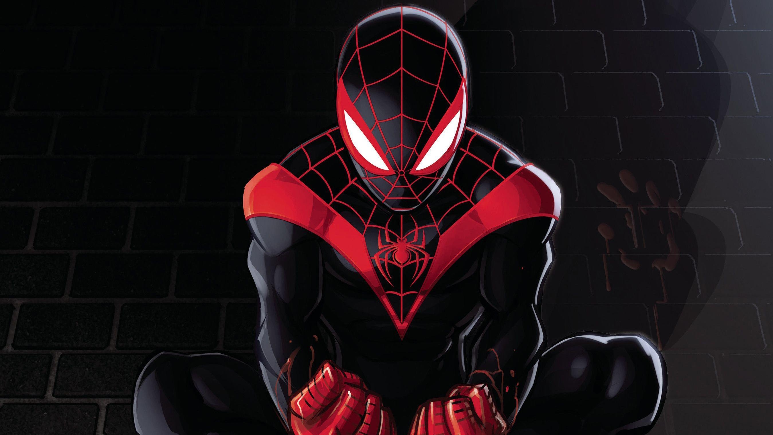 2700x1520 Spiderman Miles Morales Artwork 2018 2048x1152, Desktop