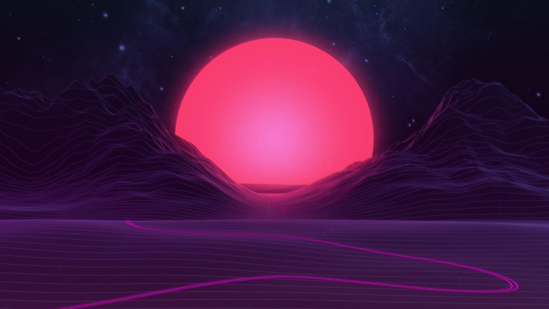 1920x1080 synthwave, Desktop