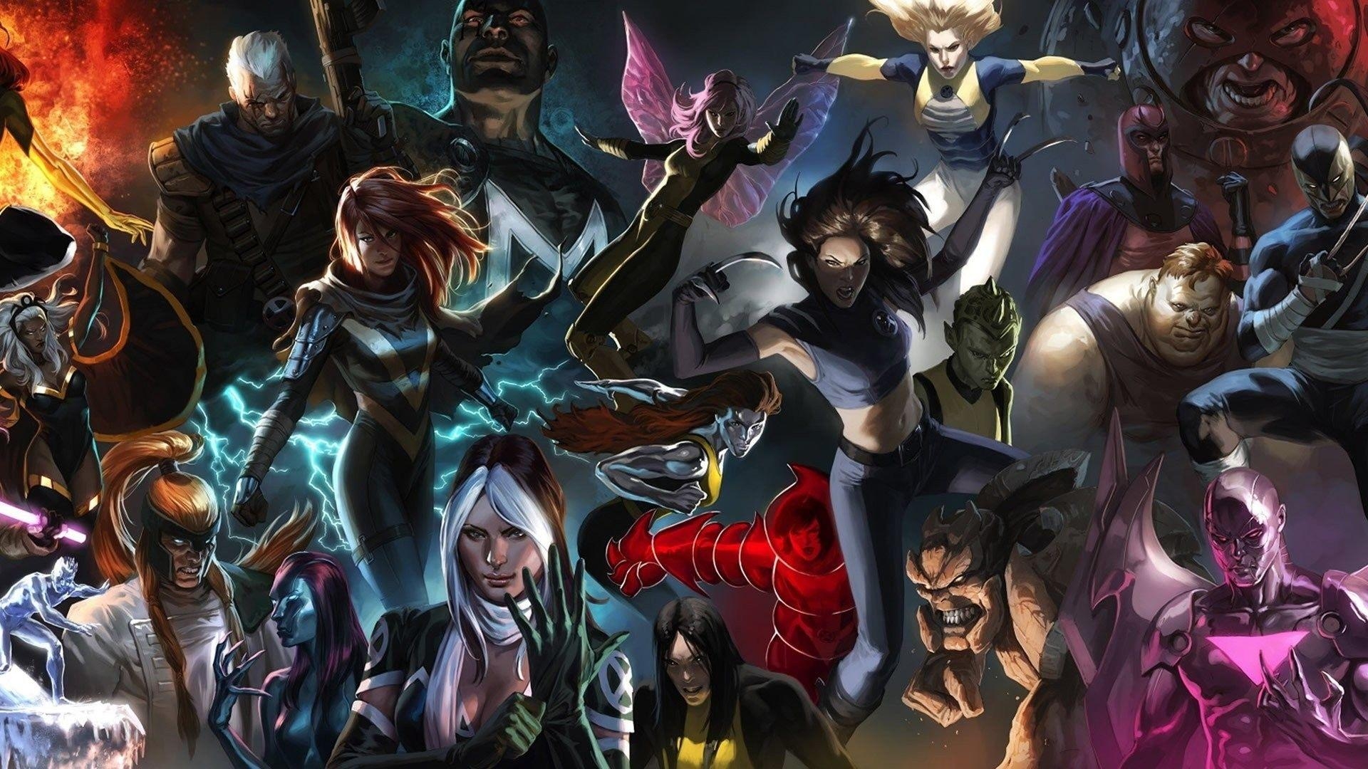 1920x1080 Wallpaper, anime, X X Men, Juggernaut, comics, Magneto, Ororo, Desktop