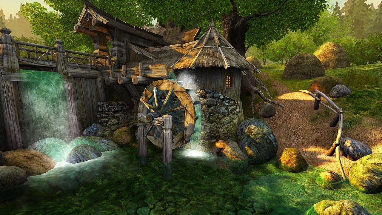 1280x720 Watermill 3D Screensaver & Live Wallpaper HD, Desktop