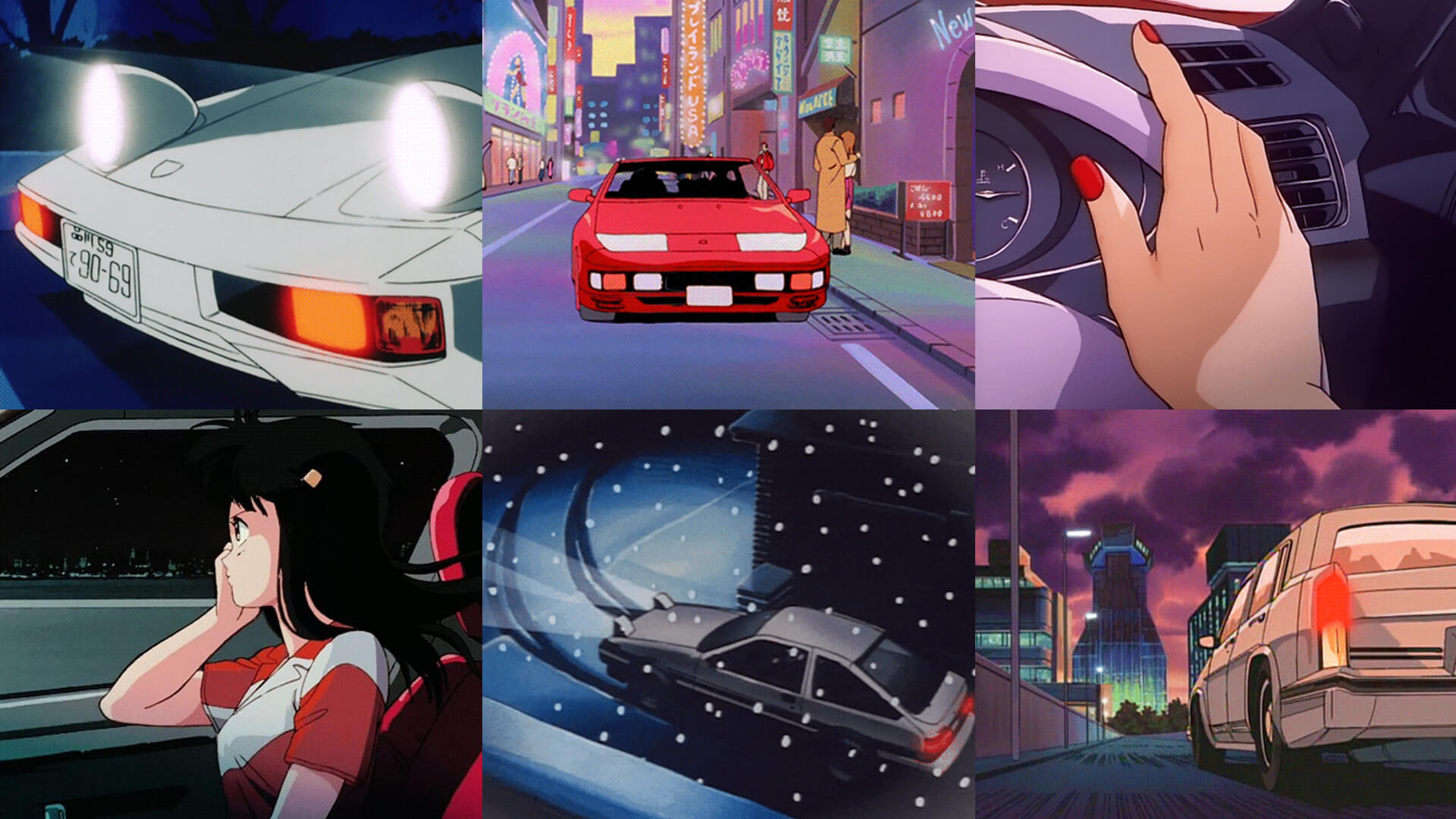 1920x1080 Aesthetic Anime Cars & Driving, Desktop