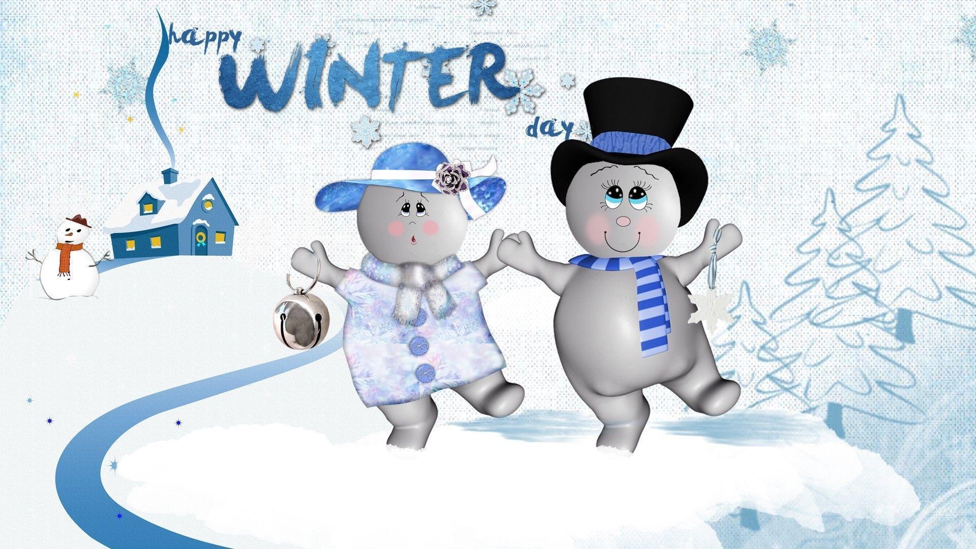 1920x1080 Snowmen Wallpaper, Desktop