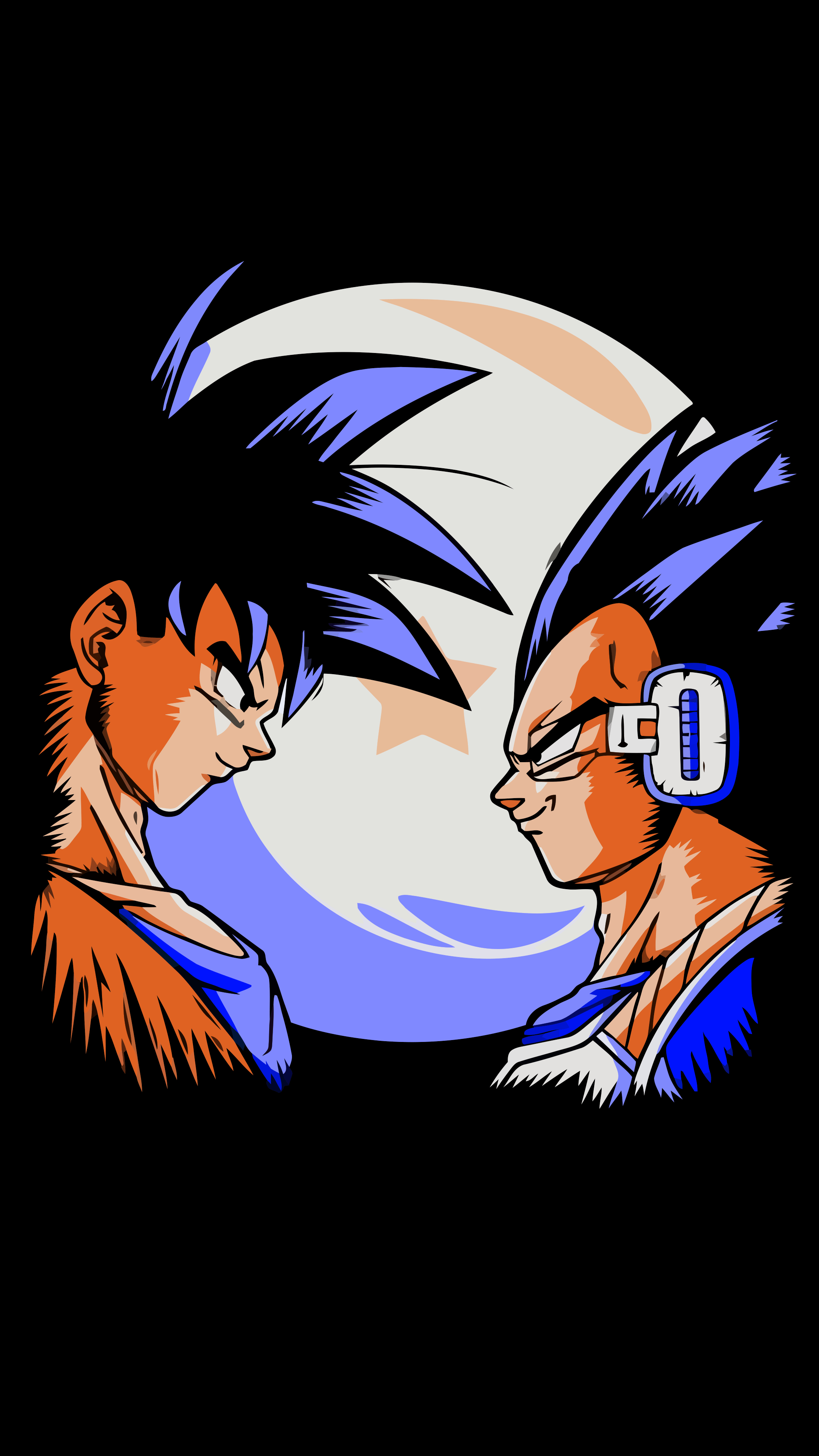 2160x3840 Dragon Ball Z: Goku vs. Vegeta Request, Phone