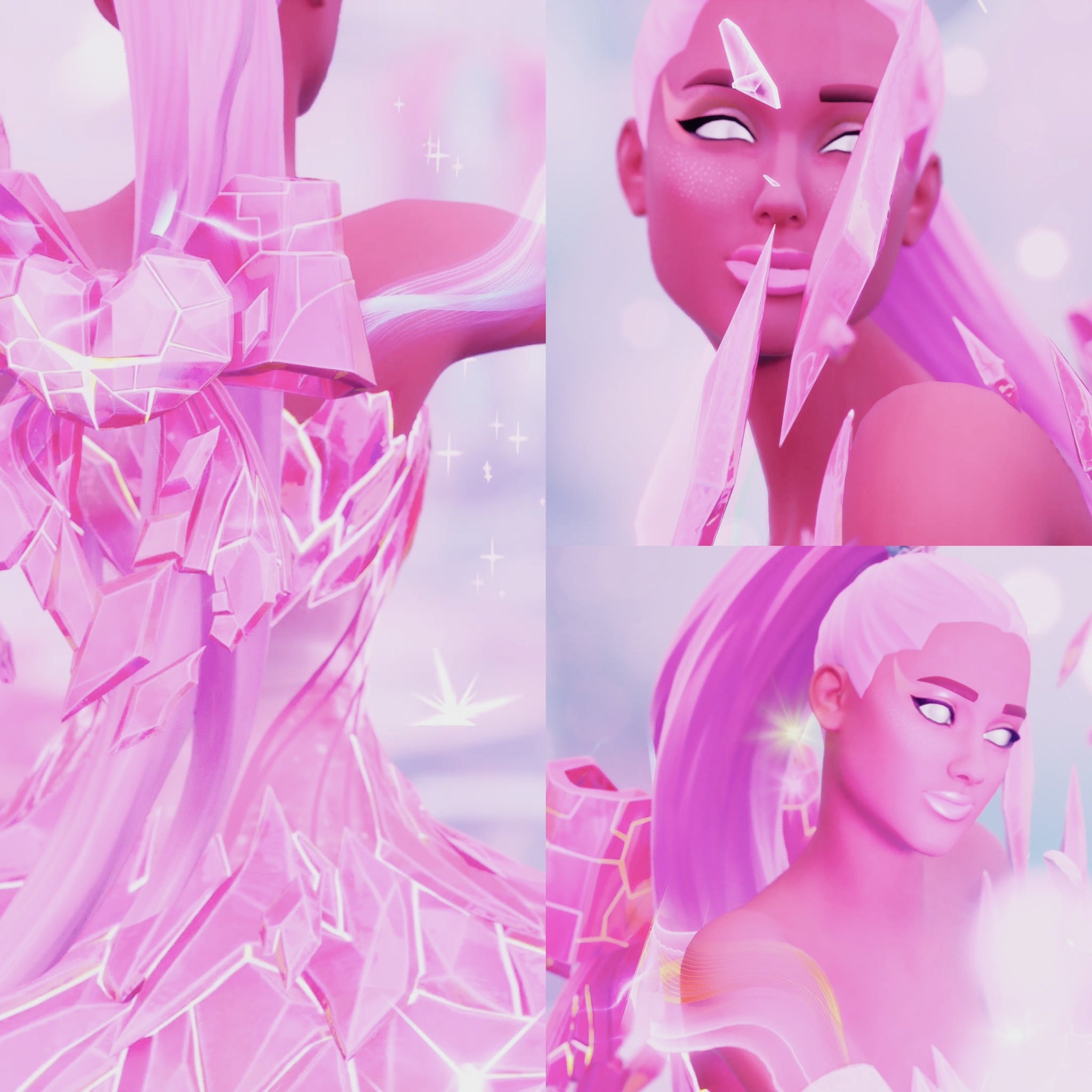 2050x2050 Rosy Rift Goddess Ariana Fortnite wallpaper, Phone