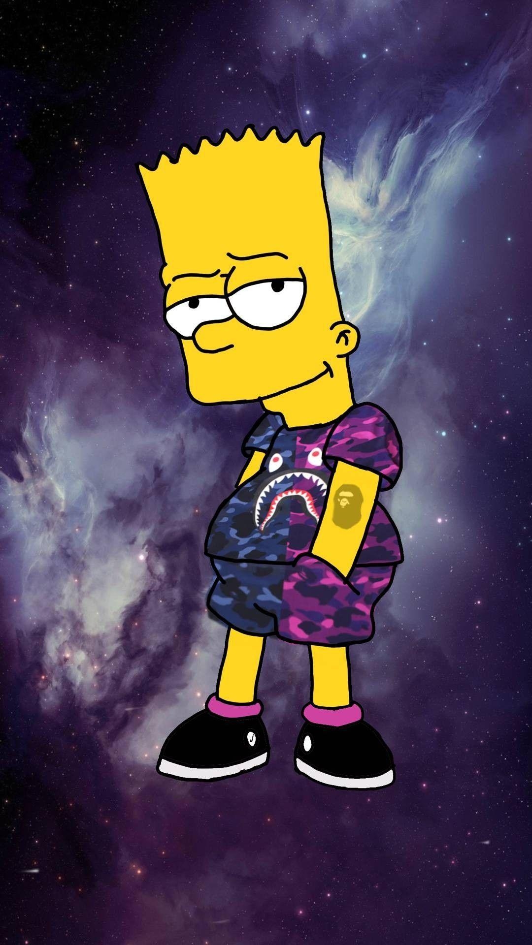 1080x1920 Bart Simpson descolado. Bart simpson art, Bape wallpaper, Phone