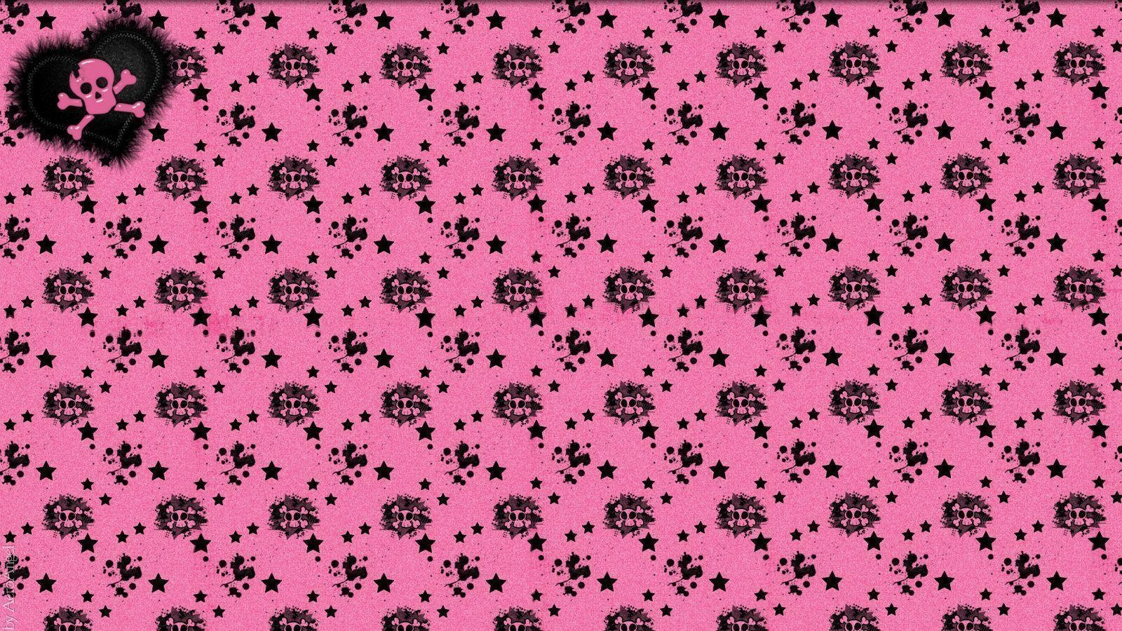 1600x900 Pink Skulls Twitter Background, Pink Skulls Twitter Themes, Desktop