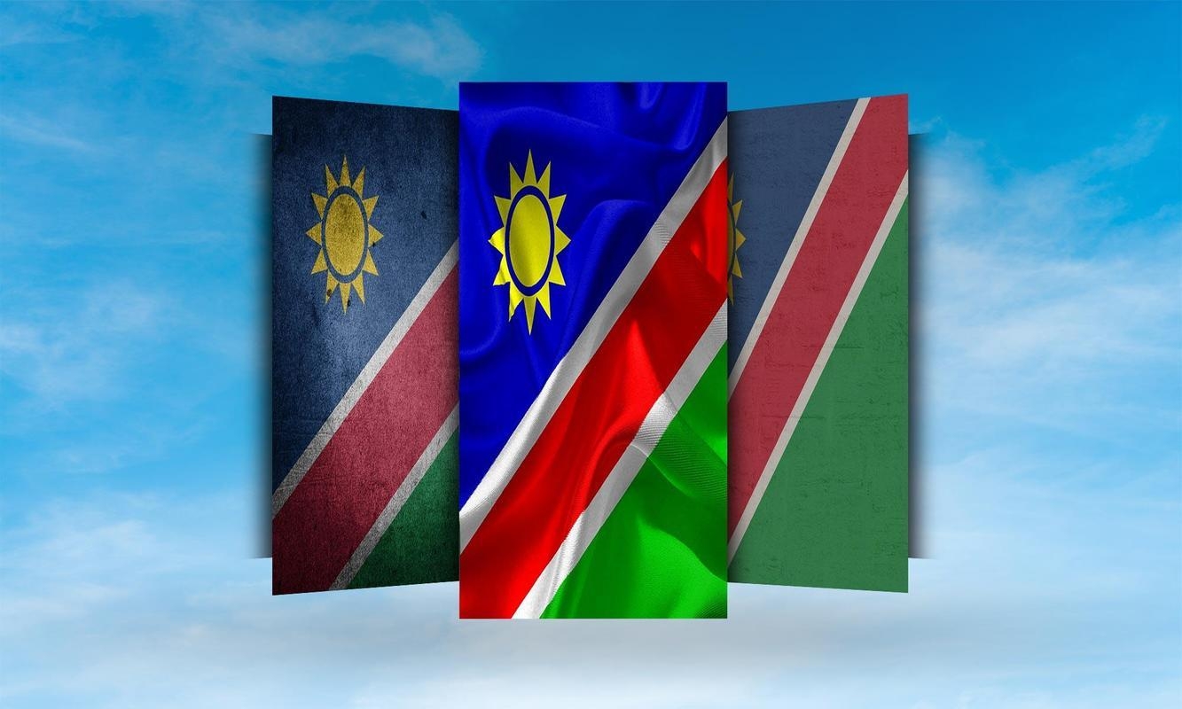 1340x800 Namibia Flag Wallpaper for Android, Desktop