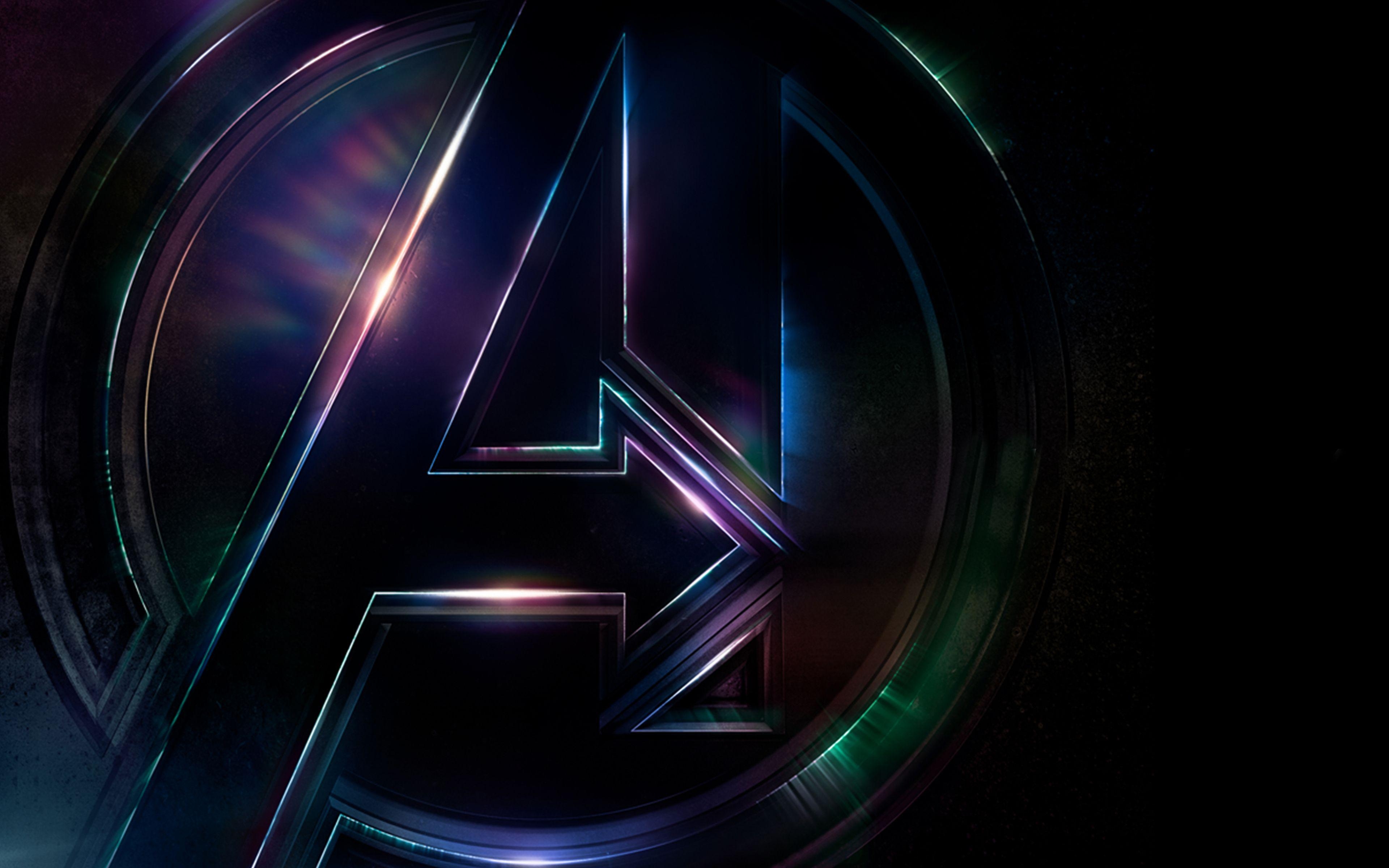 3840x2400 Avengers Infinity War Logo 4K Wallpaper, Desktop