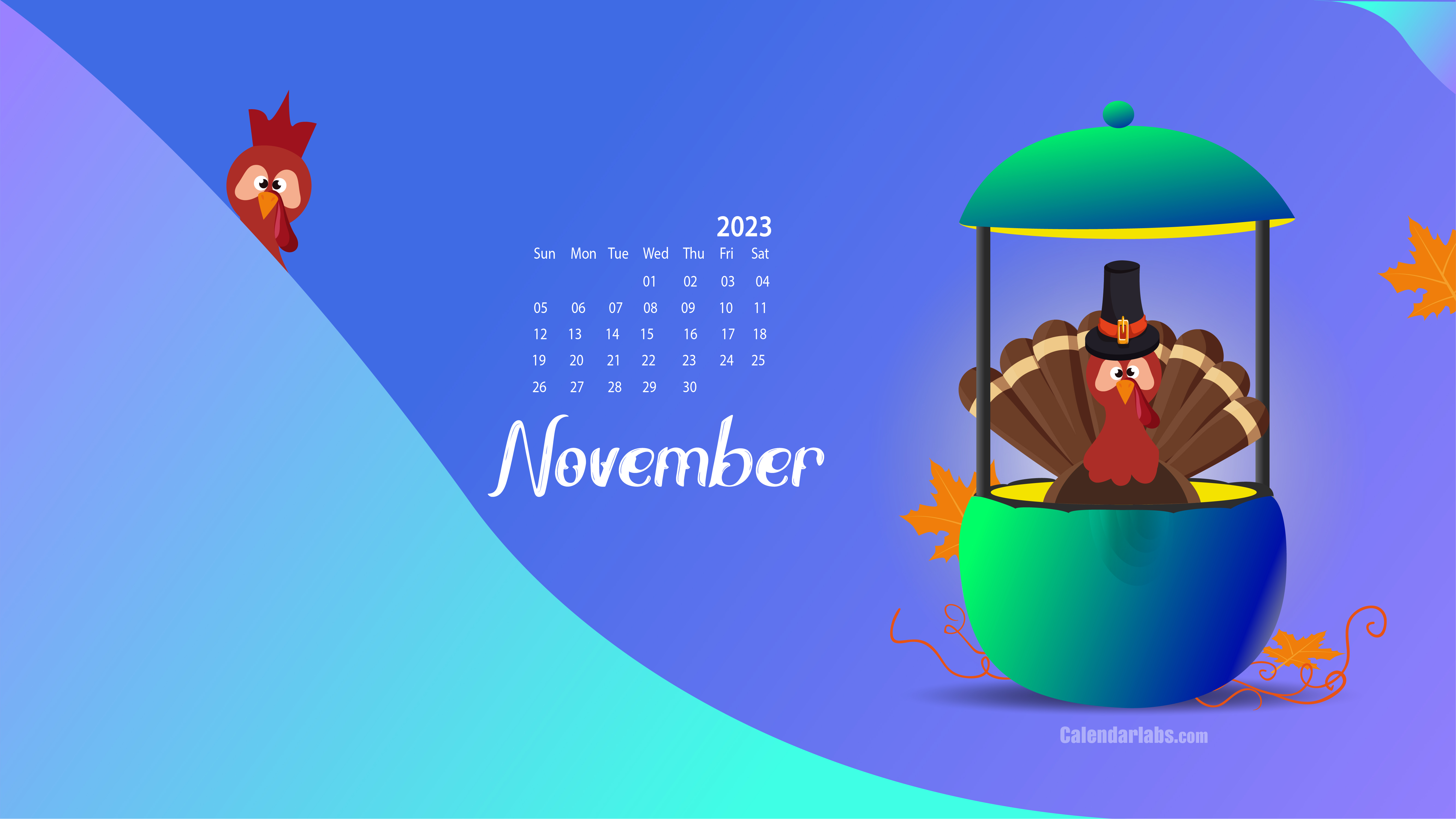 5340x3010 November 2023 Desktop Wallpaper Calendar, Desktop