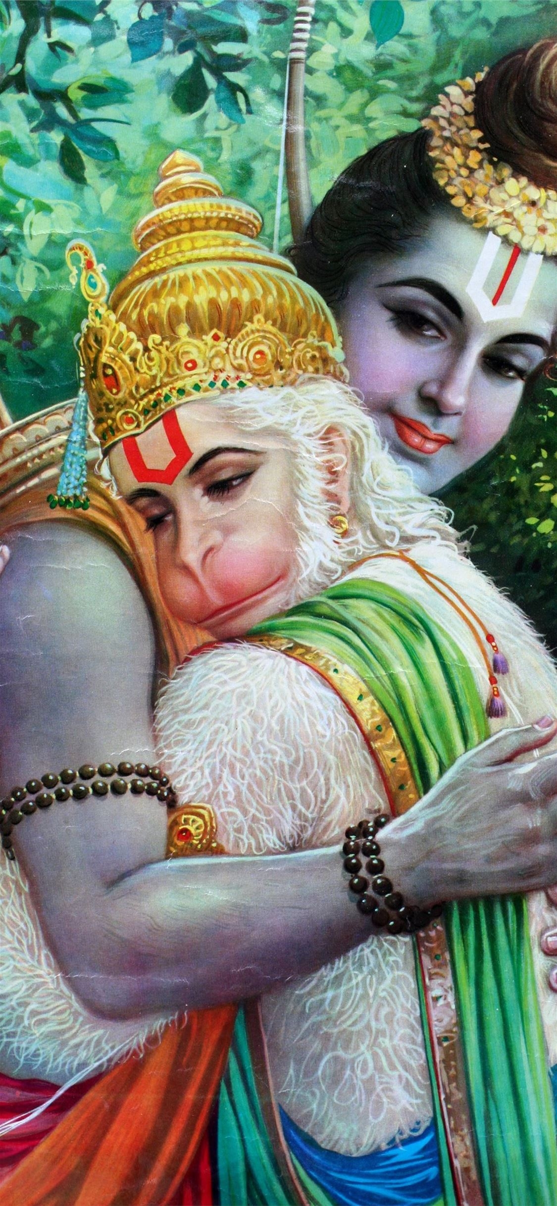 1130x2440 Ram And Hanuman Cave iPhone Wallpaper Free Download, Phone