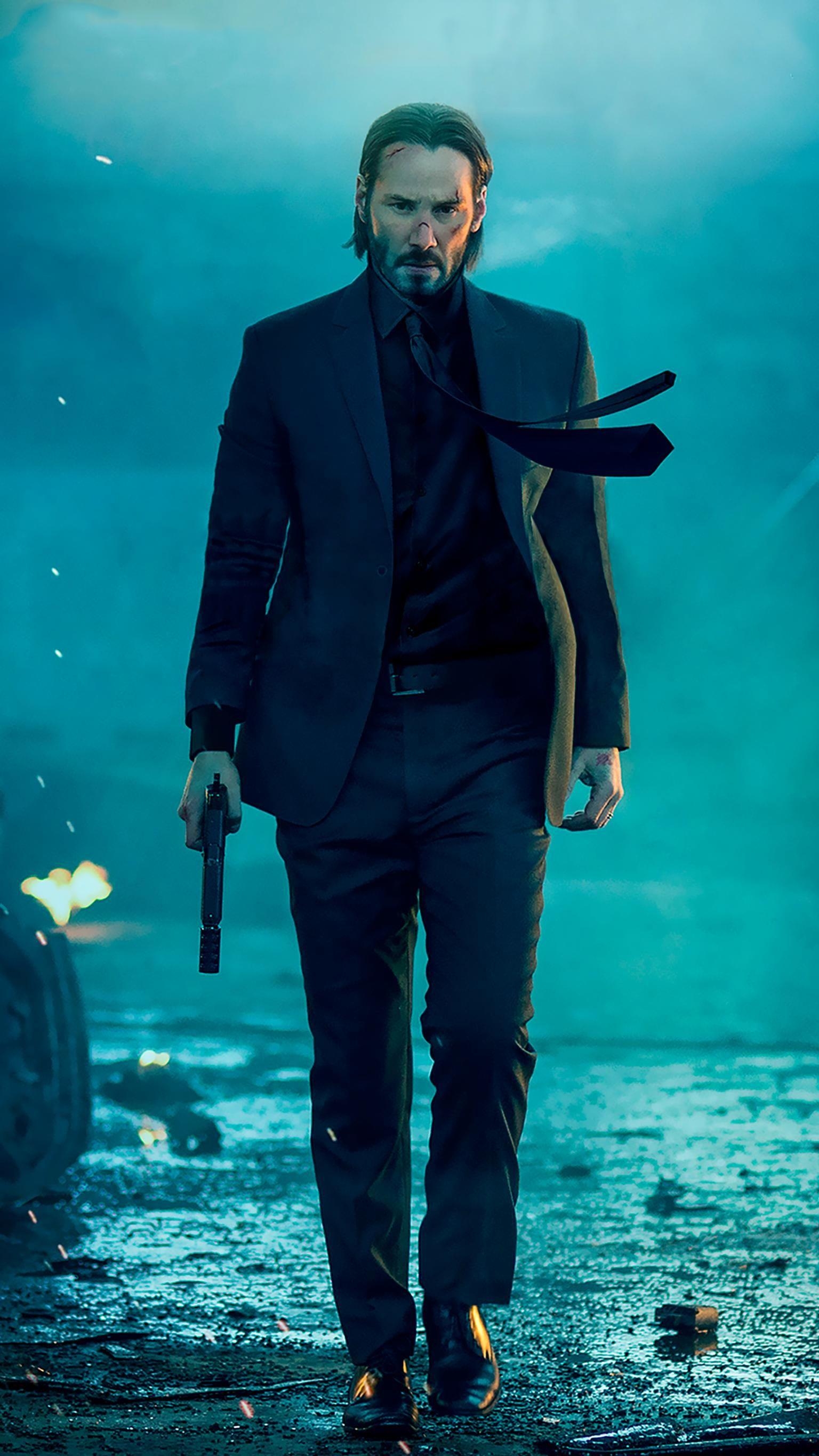 1540x2740 John Wick (2014) Phone Wallpaper. Moviemania. John wick movie, Keanu reeves john wick, John wick hd, Phone