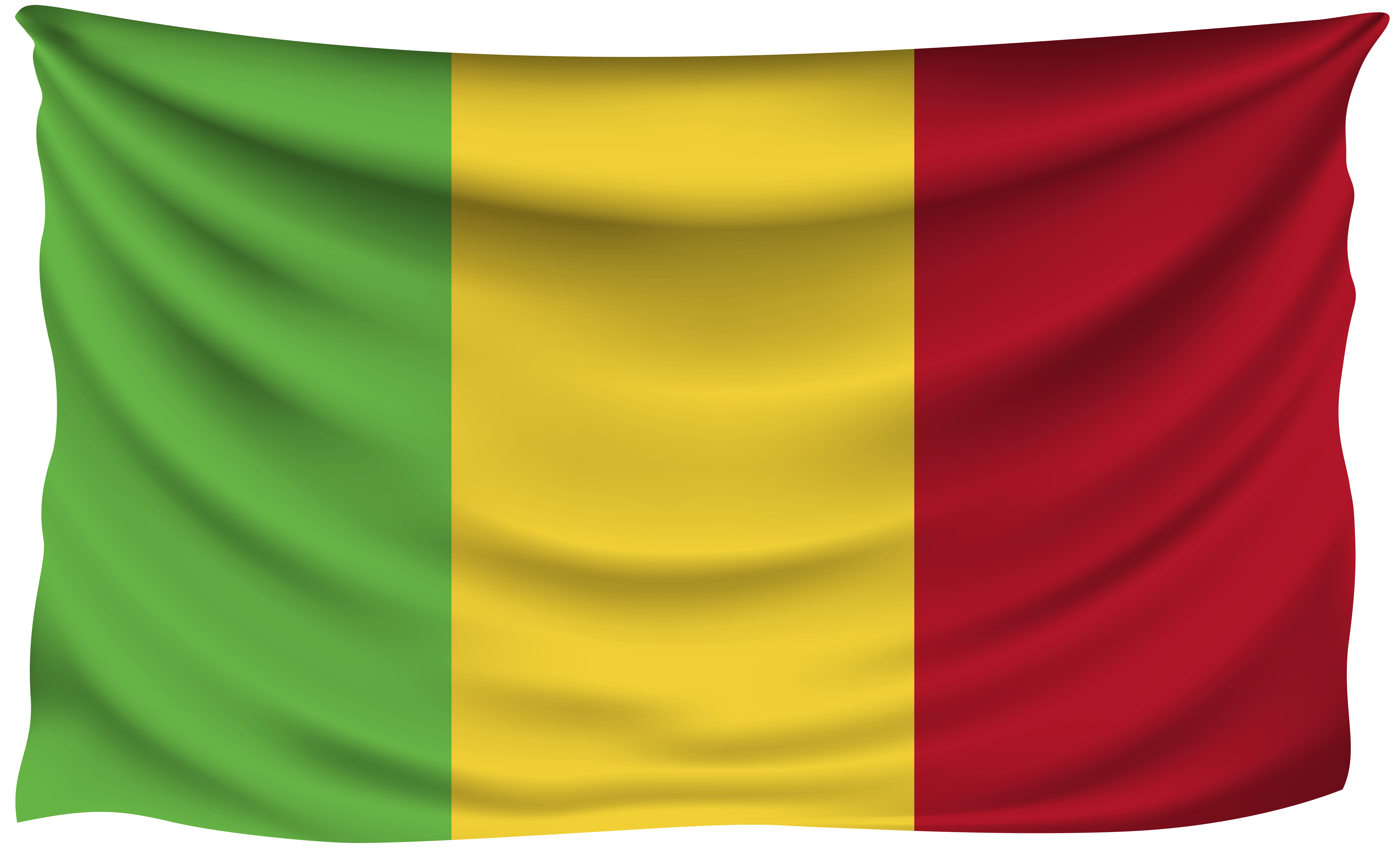 8000x4860 Mali Wrinkled Flag Quality Image, Desktop