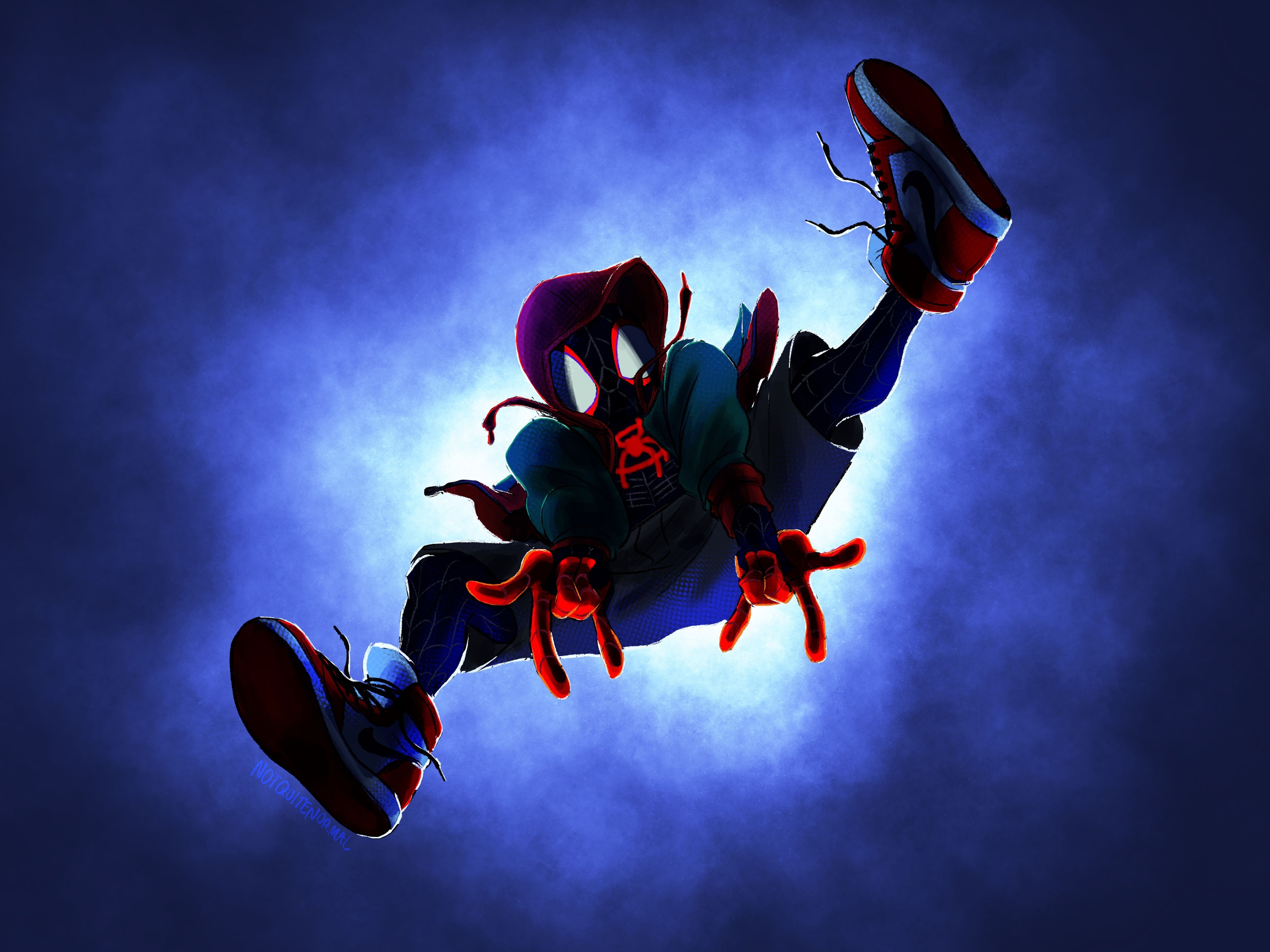 3840x2880 Miles Morales In Spider Man Into The Spider Verse Wallpaper 4k Ultra HD, Desktop