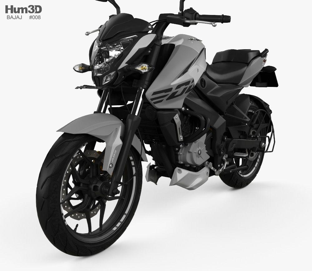 1000x870 Bajaj Pulsar NS200 2018 3D model from Hum3D.com. Bajaj 3D Models, Desktop