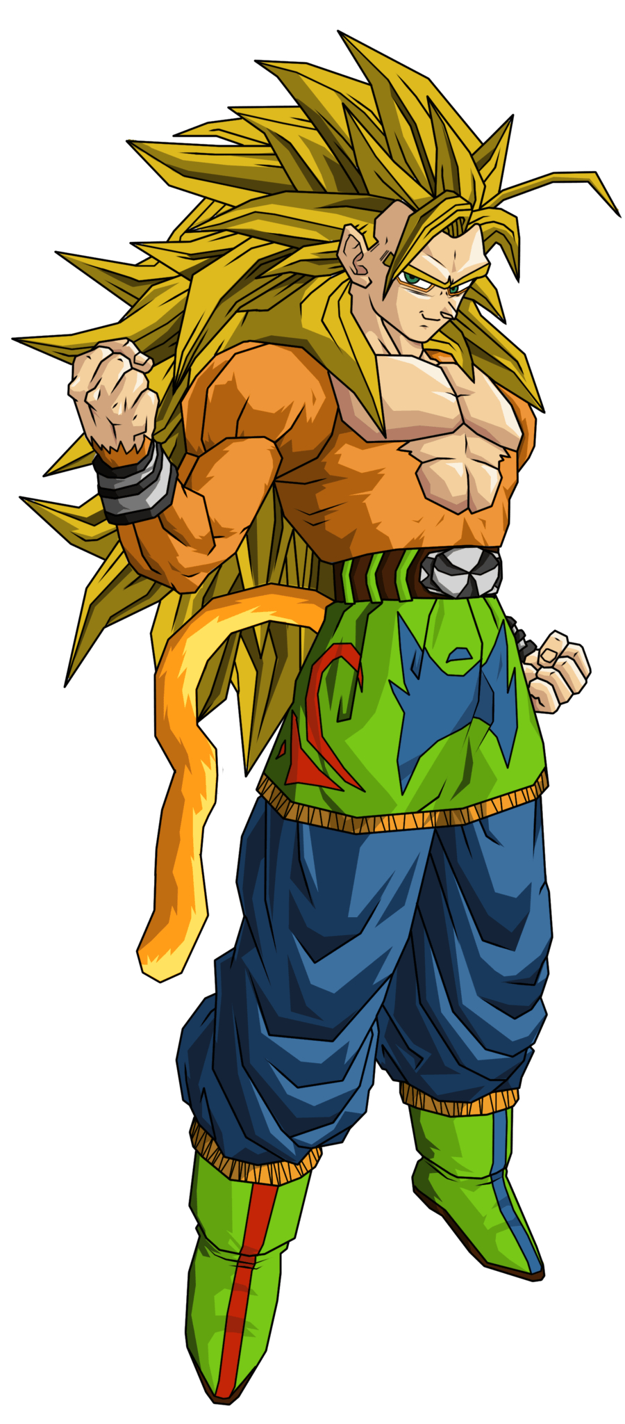 900x2050 Goku Gold SSJ, Phone