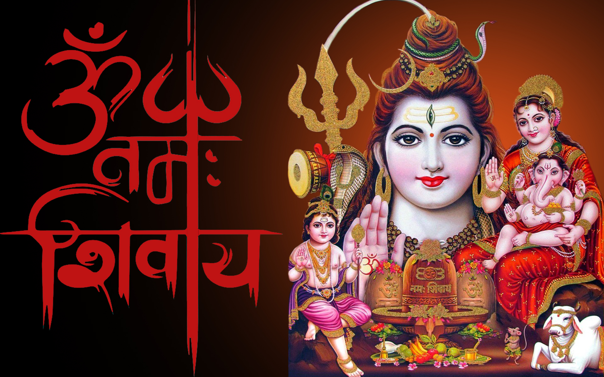 1920x1200 Lord Shiva Family Om Namah Shivay HD Wallpaper Namah, Desktop