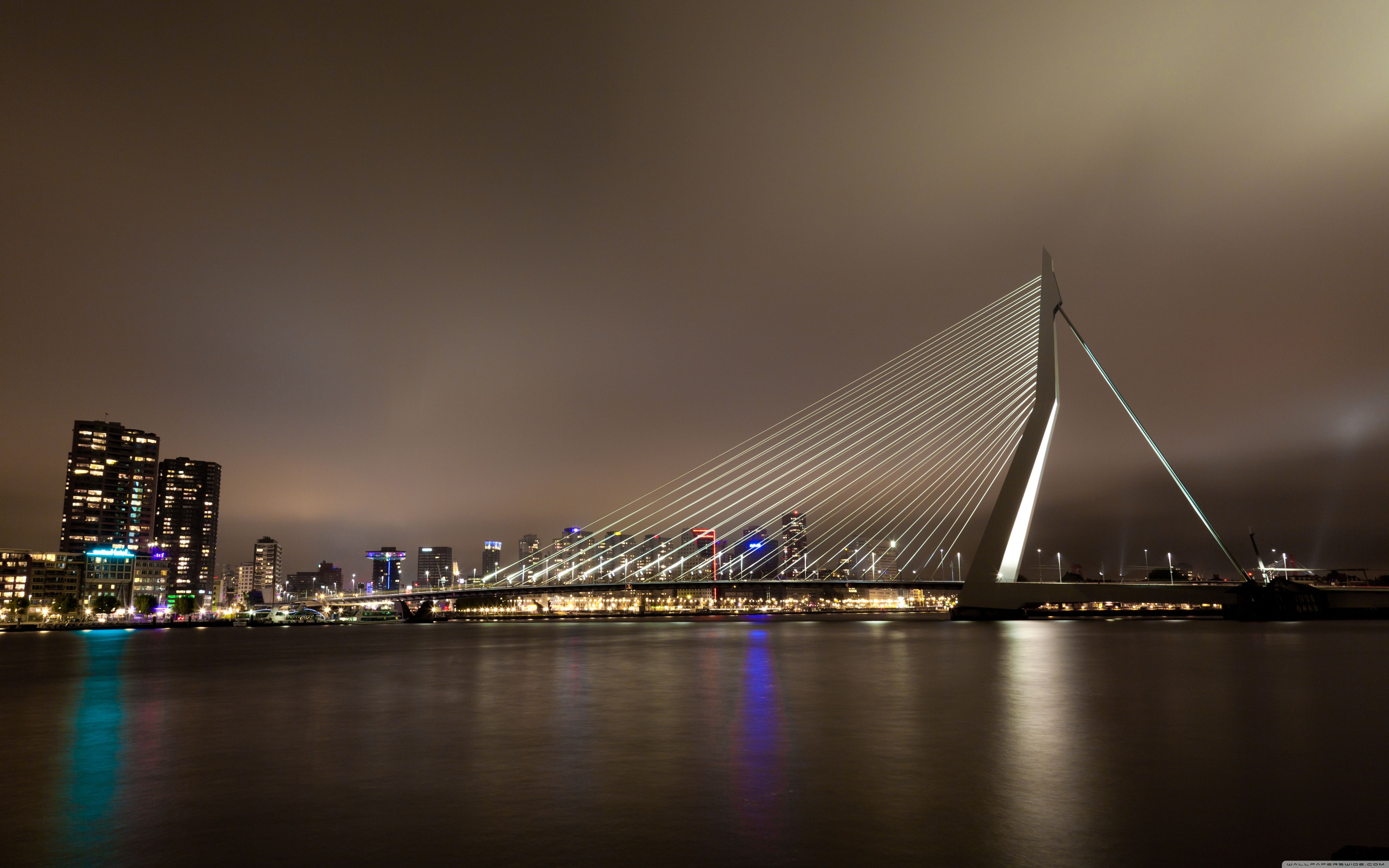 5120x3200 Erasmus Bridge, Rotterdam, The Netherlands ❤ 4K HD Desktop, Desktop