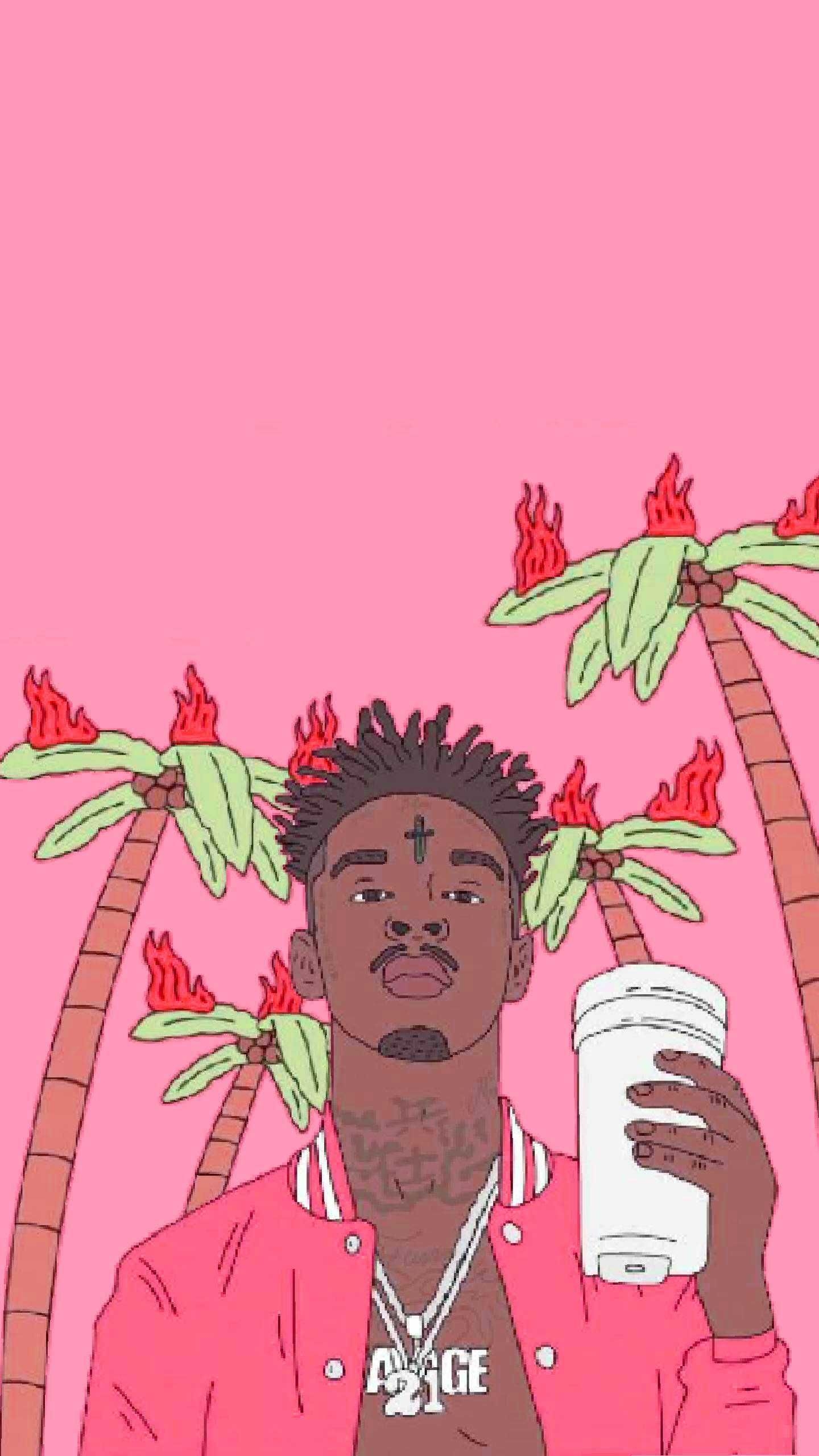 1440x2560 Savage Wallpaper Discover more 21 Savage, Hip Hop, Music, Rap, Rapper wallpaper. /88471/. Savage wallpaper, 21 savage, Savage picture, Phone