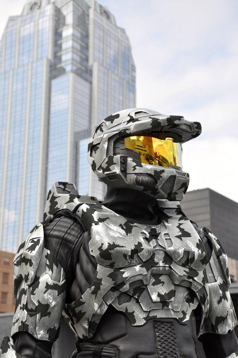 800x1200 Master Chief Snow Camo, Phone