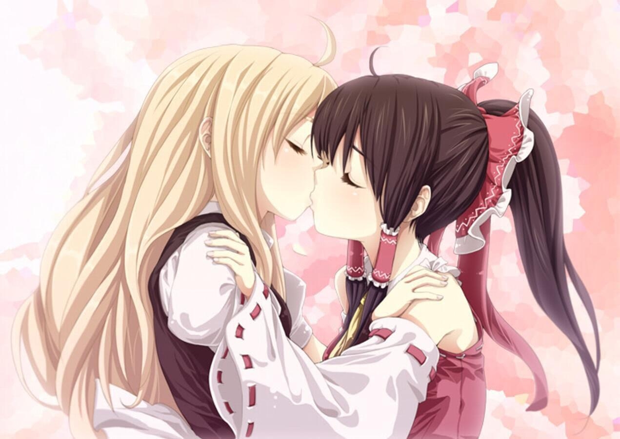 1280x900 Glimpses of Affection 18 Girls Kissing, Desktop