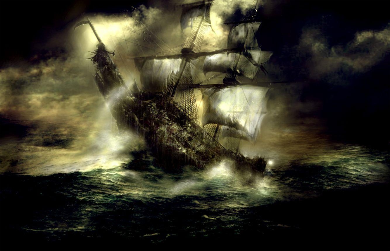 1340x860 Pirate Ship Wallpaper HD, Desktop