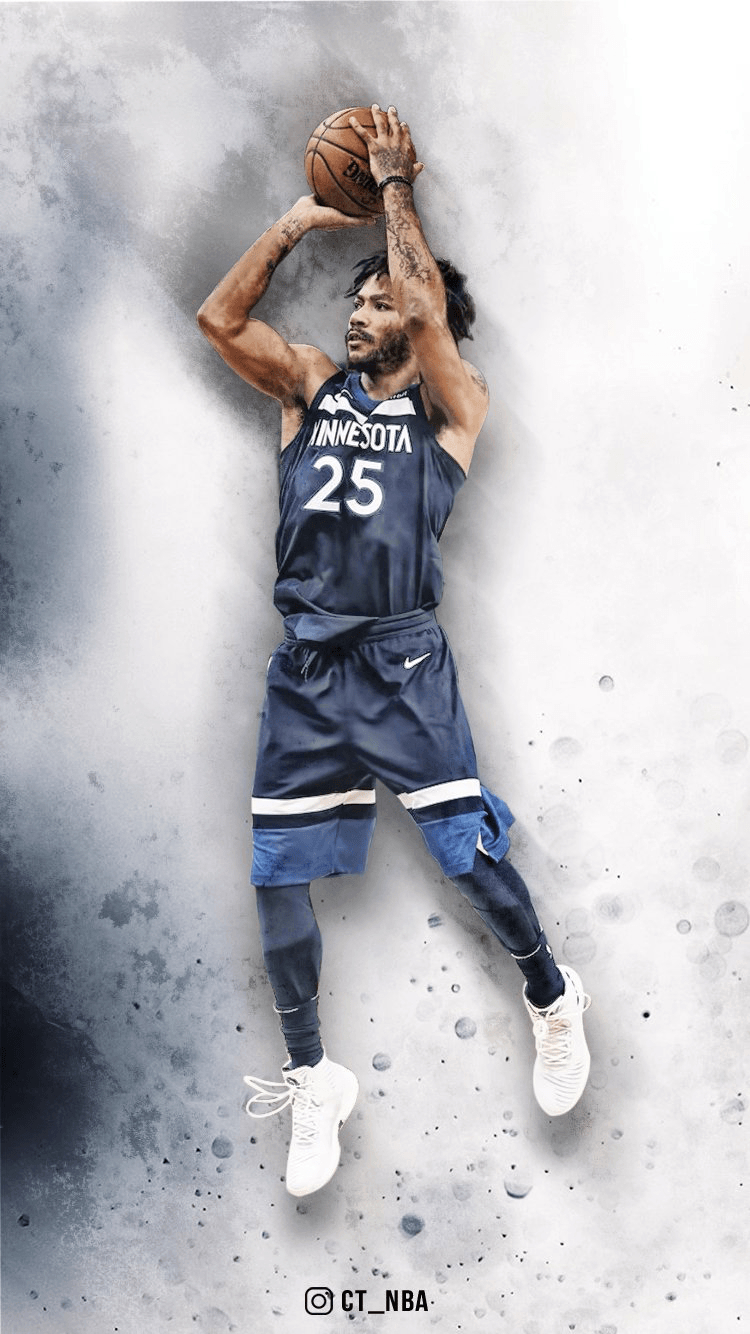 750x1340 Derrick Rose. Basketball. Rose nba, Basketball, Nba basketball, Phone