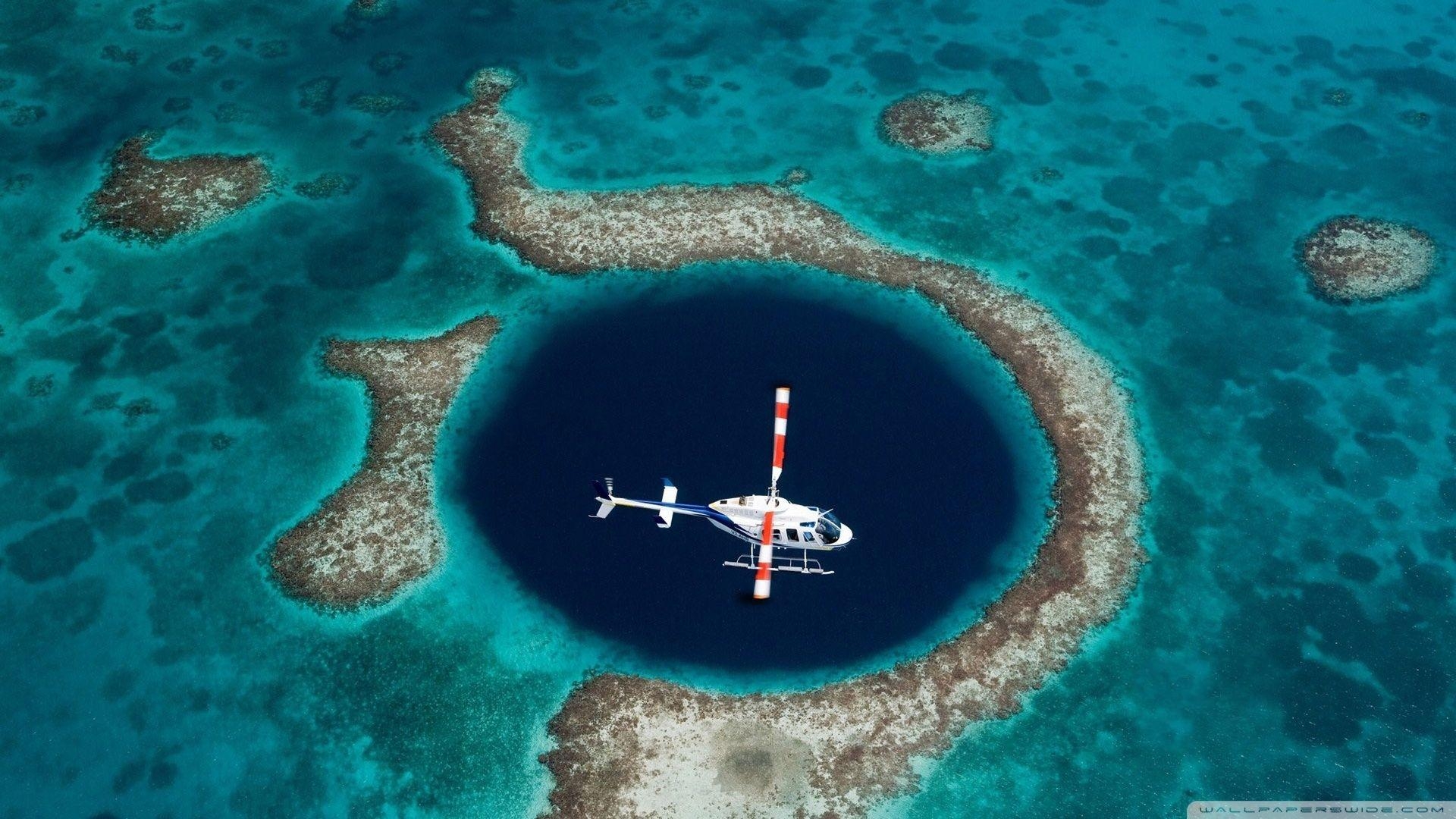 1920x1080 The Great Blue Hole, Belize HD desktop wallpaper, High Definition, Desktop