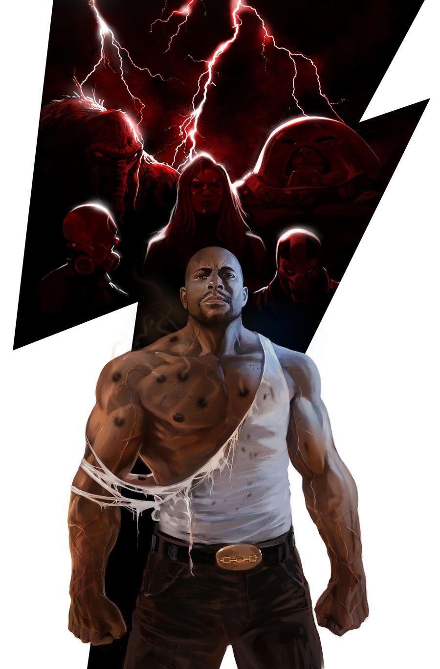 900x1370 Luke Cage and the Thunderbolts. Black Superhero Universe (+), Phone