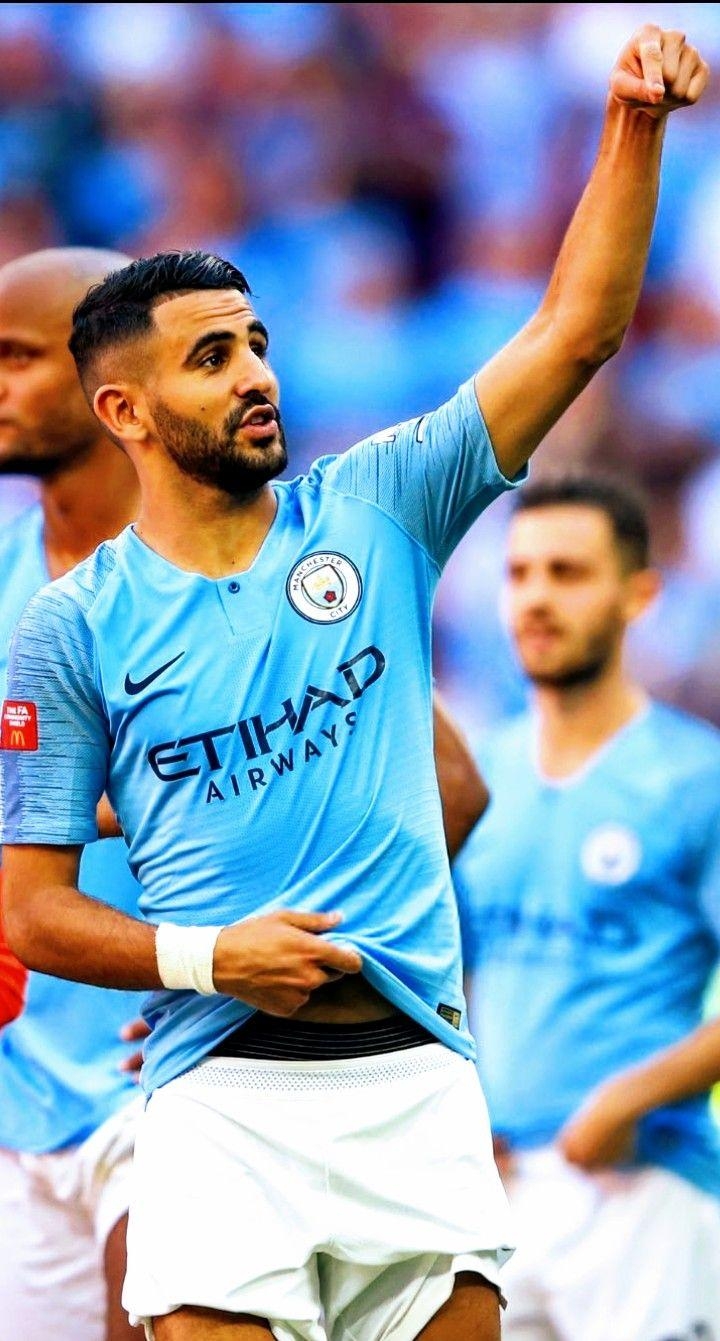 720x1350 Riyad Mahrez. Man City. Manchester City, Good soccer, Phone