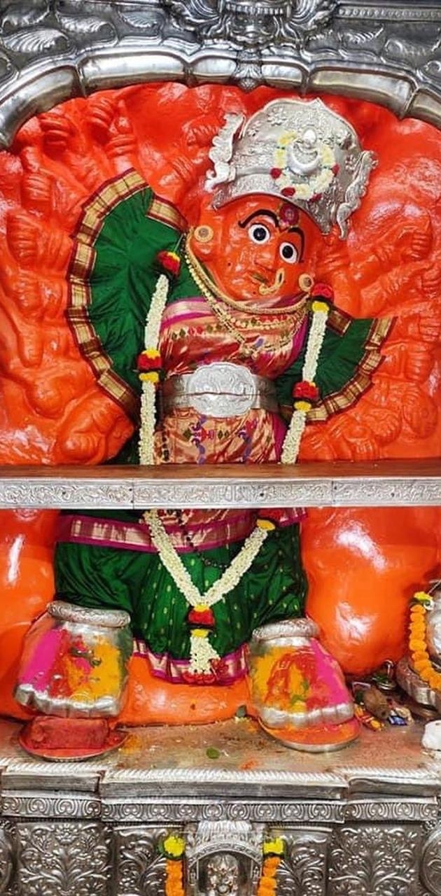 630x1280 Saptshrungi Mata wallpaper, Phone