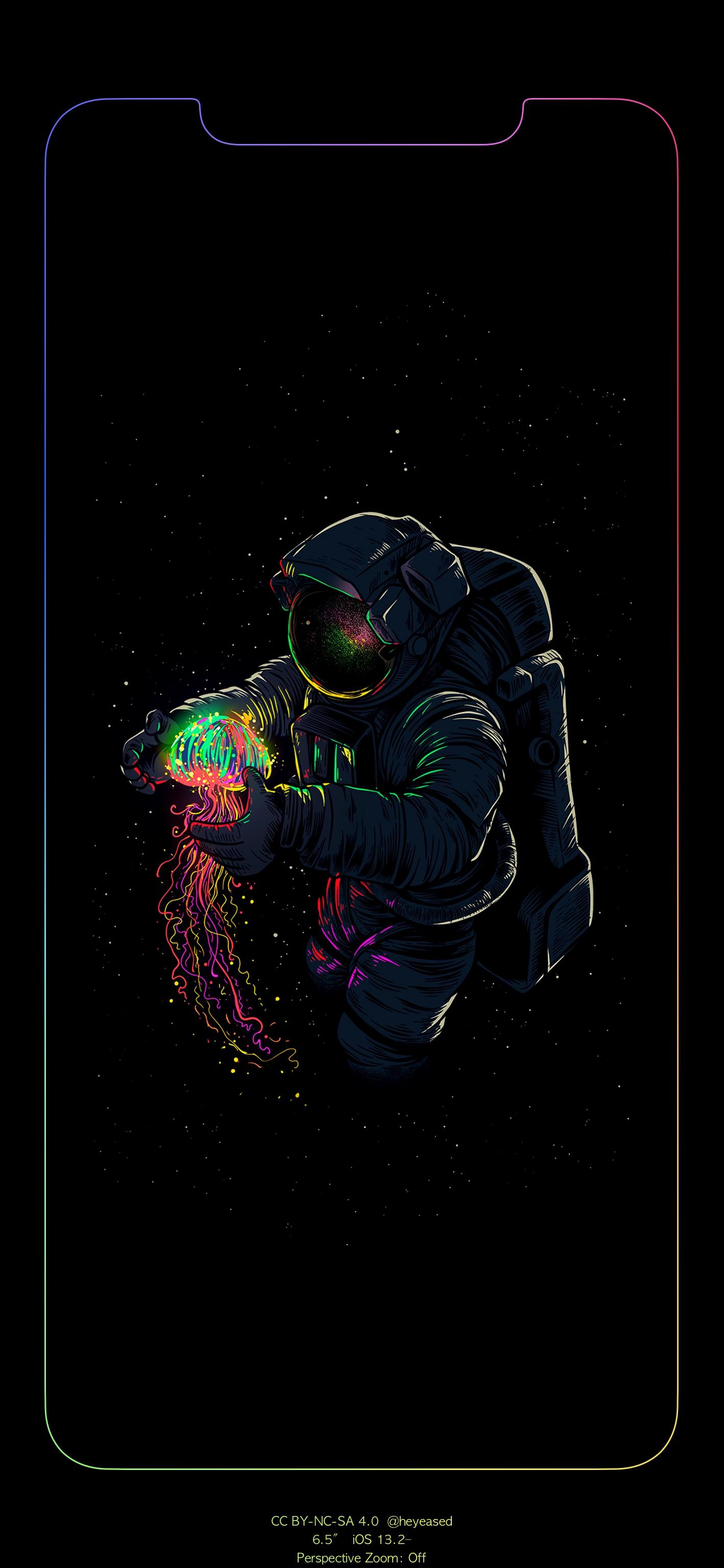 1420x3080 made an edge illuminating wallpaper (only fits iphone 11 pro max): iWallpaper, Phone