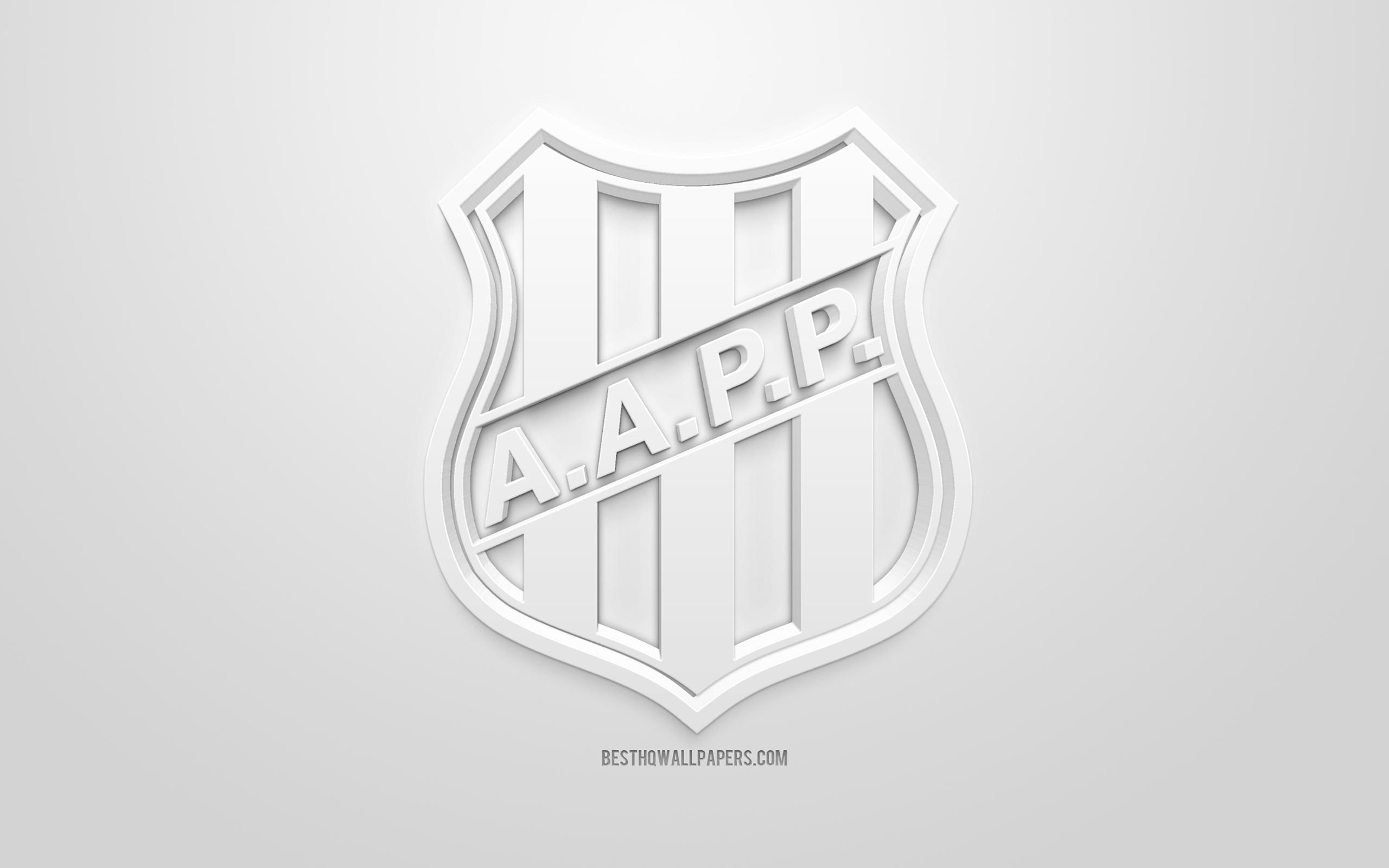 2560x1600 Download imagens Ponte Preta, criativo logo 3D, fundo preto, 3D emblema, Brasileiro de clubes de futebol, Serie B, Campinas, Brasil, Arte 3D, futebol, elegante logotipo 3D, Associacao Atletica Ponte Preta monitor com, Desktop