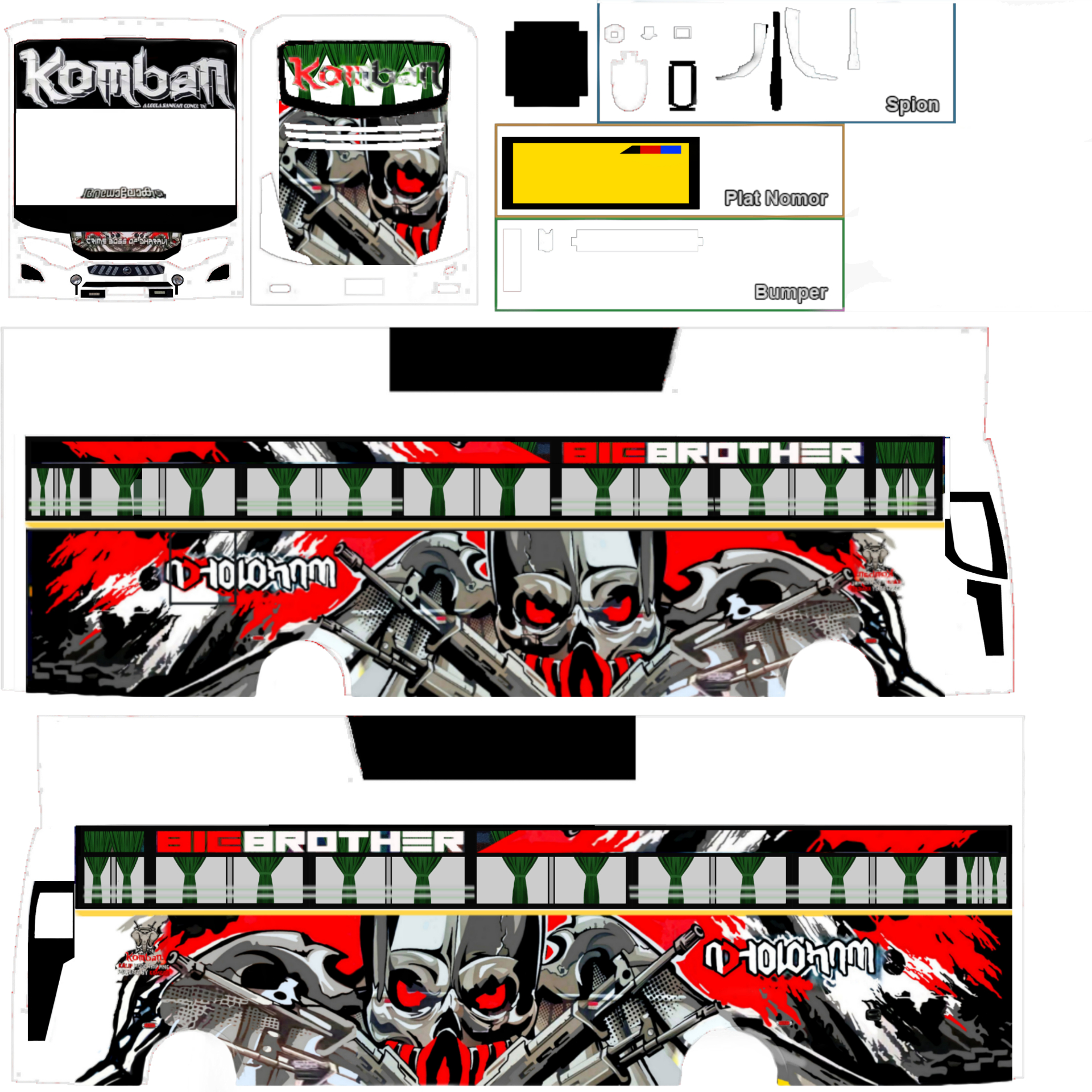 1920x1920 Komban Adholokam livery release Simulator Indonesia, Phone