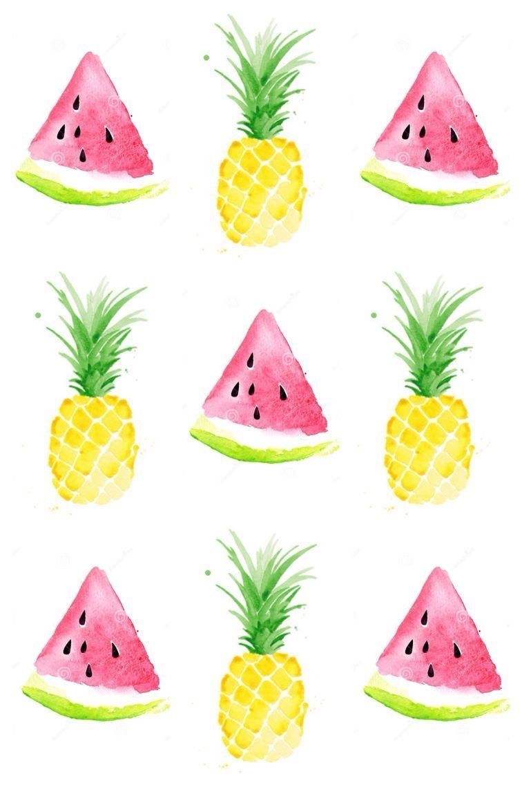 760x1140 Pineapple & watermelon background. Watermelon wallpaper, Fruit wallpaper, Pineapple wallpaper, Phone