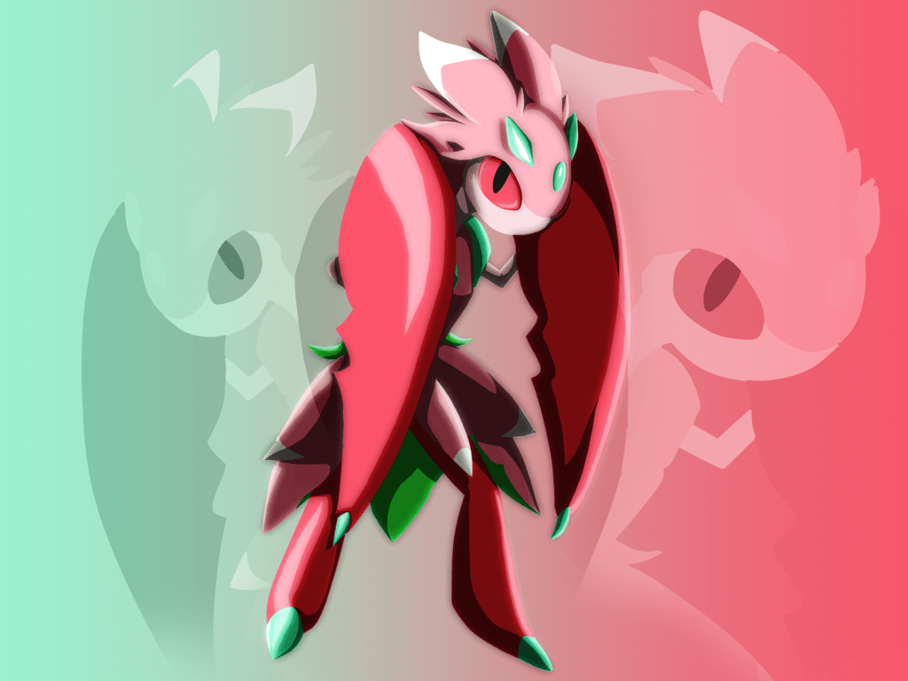 1030x770 Lurantis Mega Evolution (Background) By Ghost Troupe, Desktop