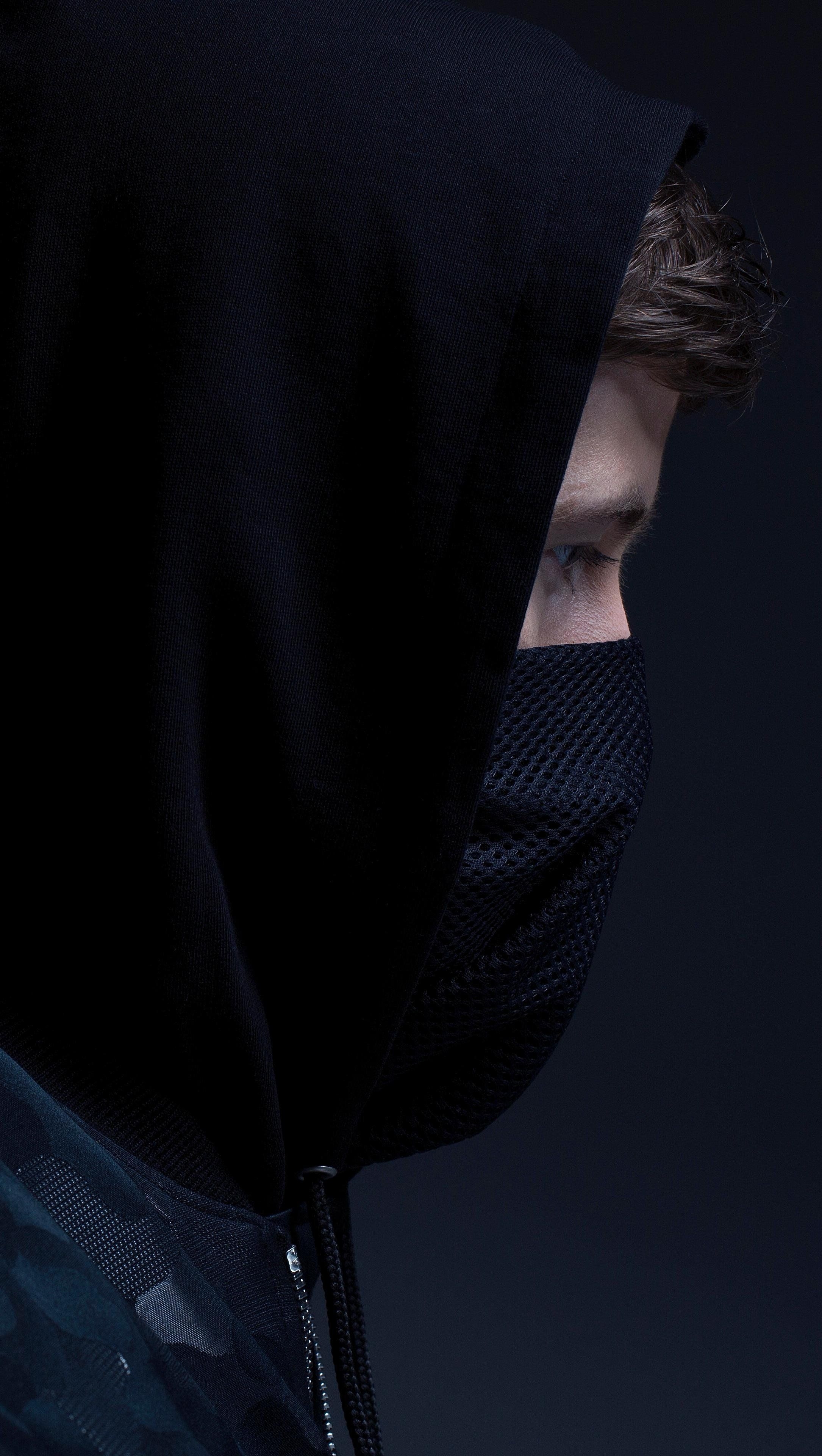 2170x3840 Alan Walker with mask Wallpaper, Phone