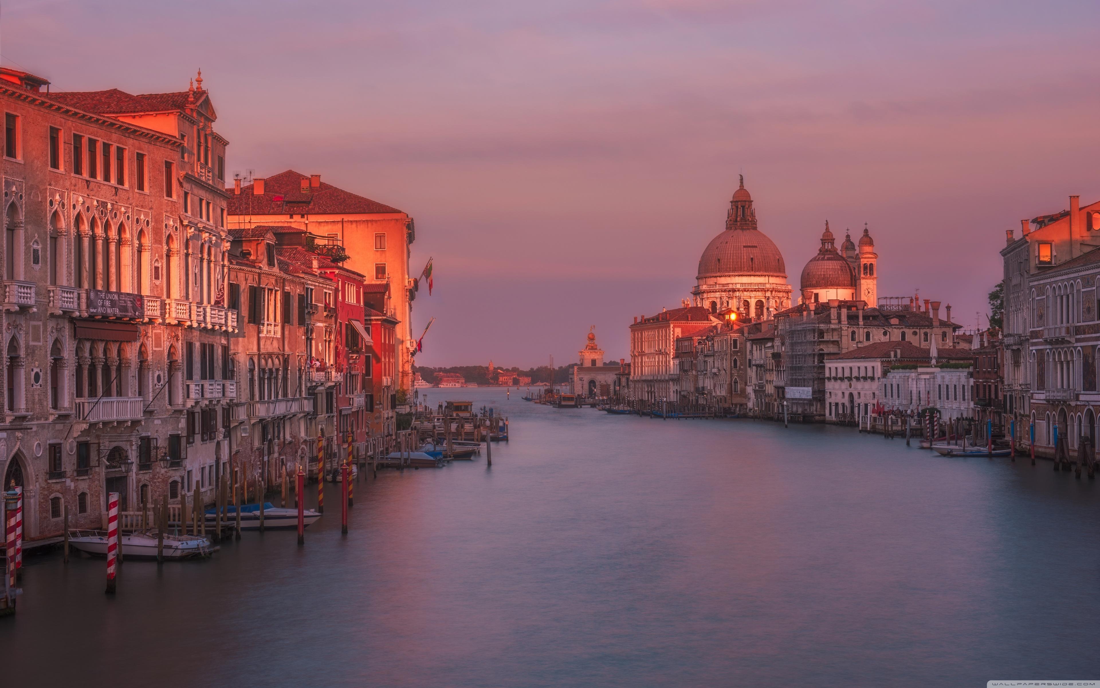 3840x2400 Grand Canal, Venice, Sunset ❤ 4K HD Desktop Wallpaper for 4K Ultra, Desktop