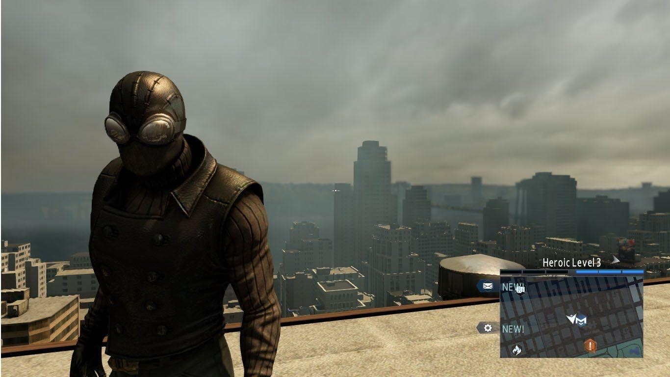 1370x770 The Amazing Spider Man 2 Man Noir Costume Free Roam, Desktop