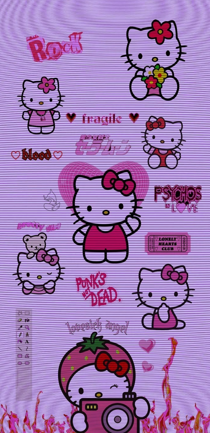 720x1480 hello kitty wallpaper, Phone