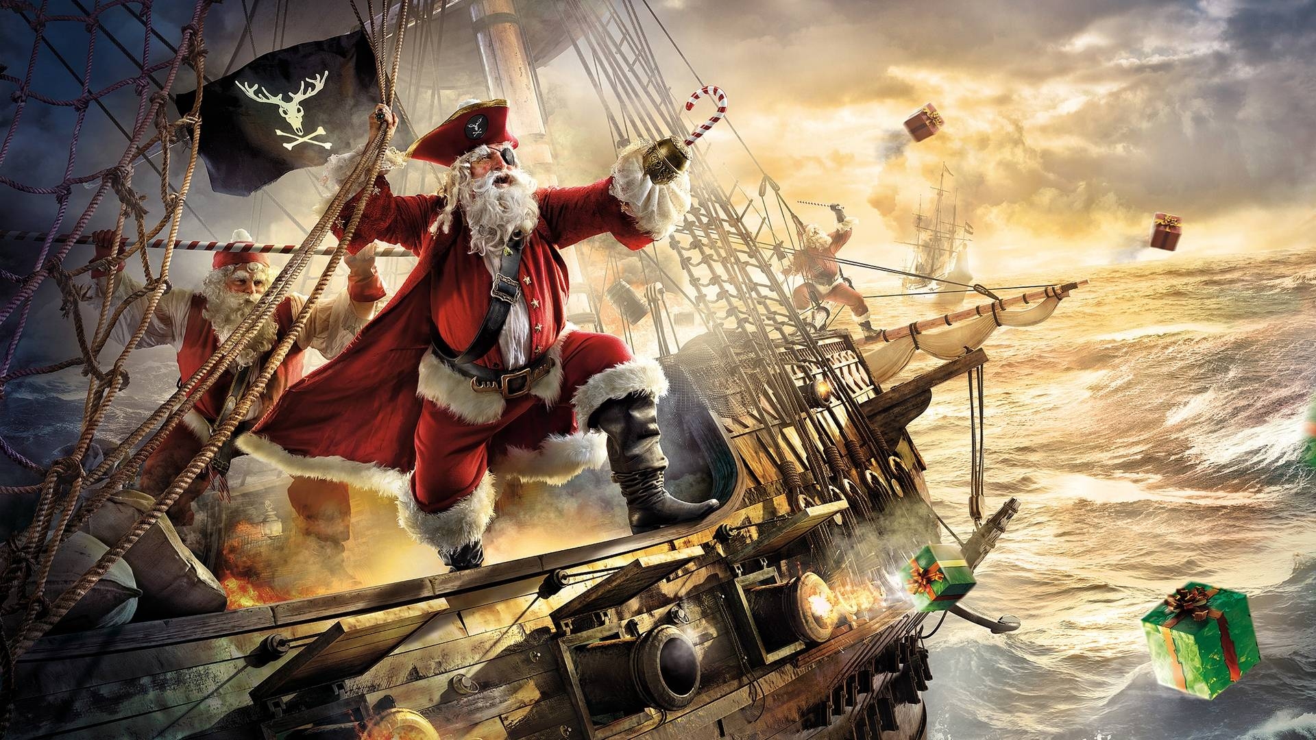 1920x1080 Santa Pirate in Fantasy, Desktop