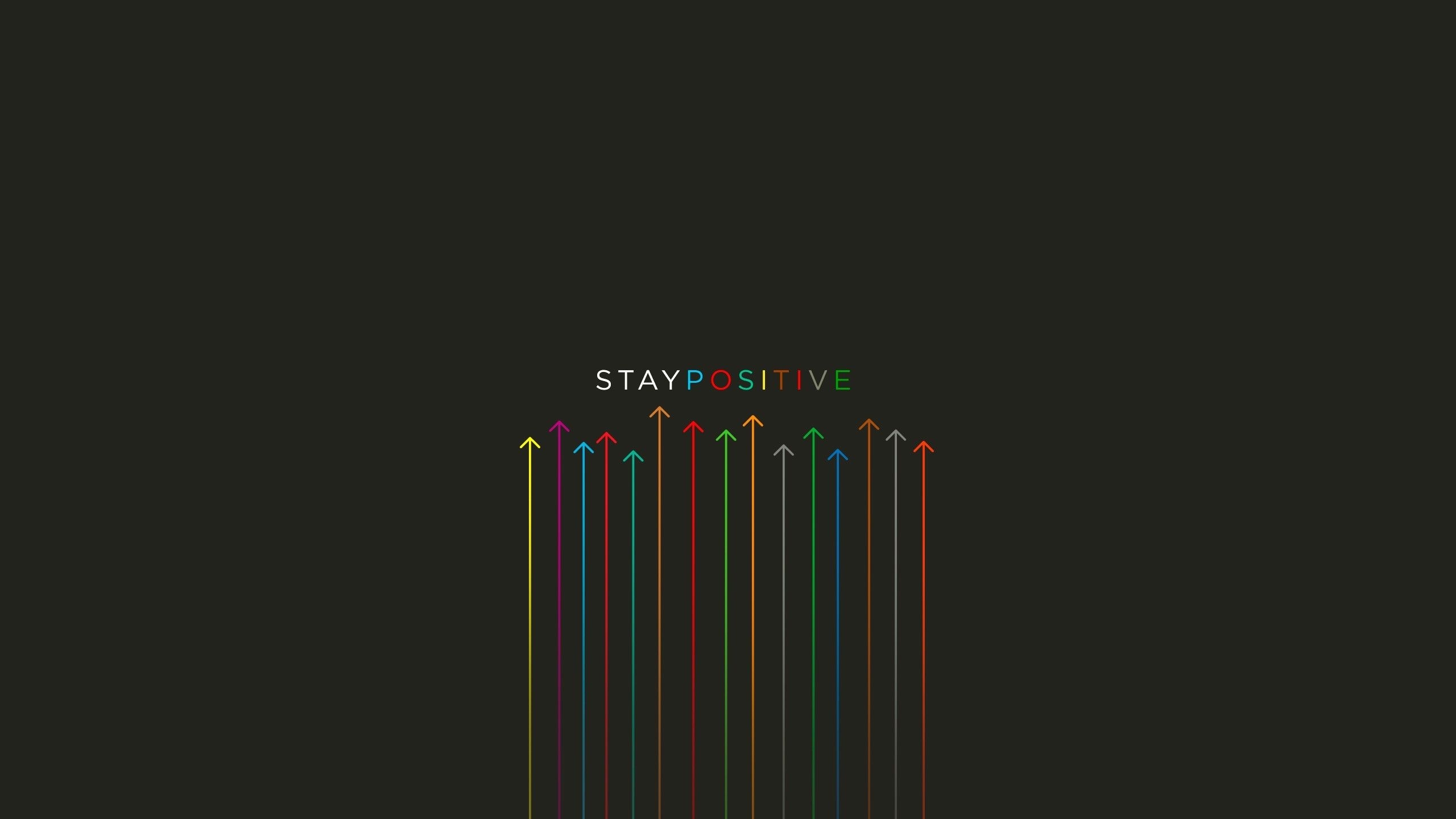 2560x1440 Stay Positive HD wallpaper, Desktop