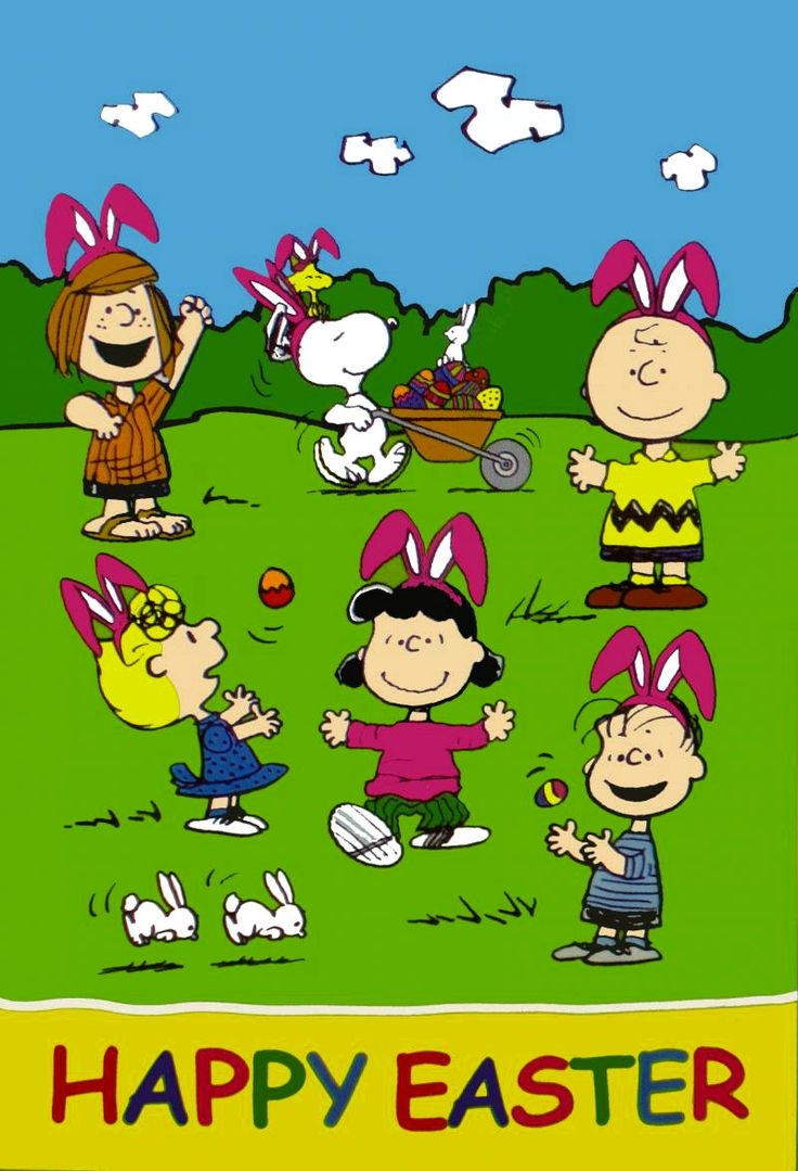 740x1080 Easter Bunnies EVerywhere. Snoopy, Phone